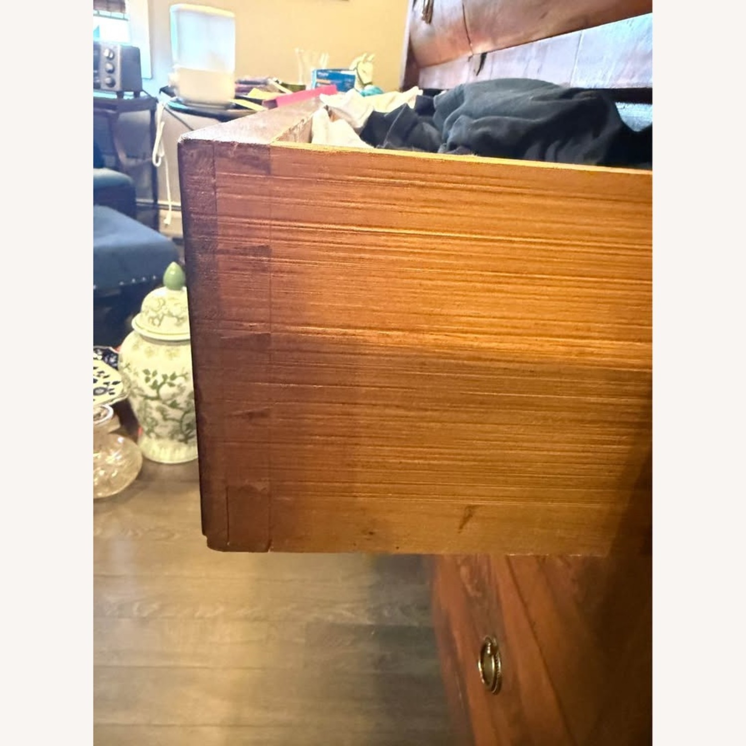 Antique Dark Brown Wood Dresser 1840s-1860s - image-5