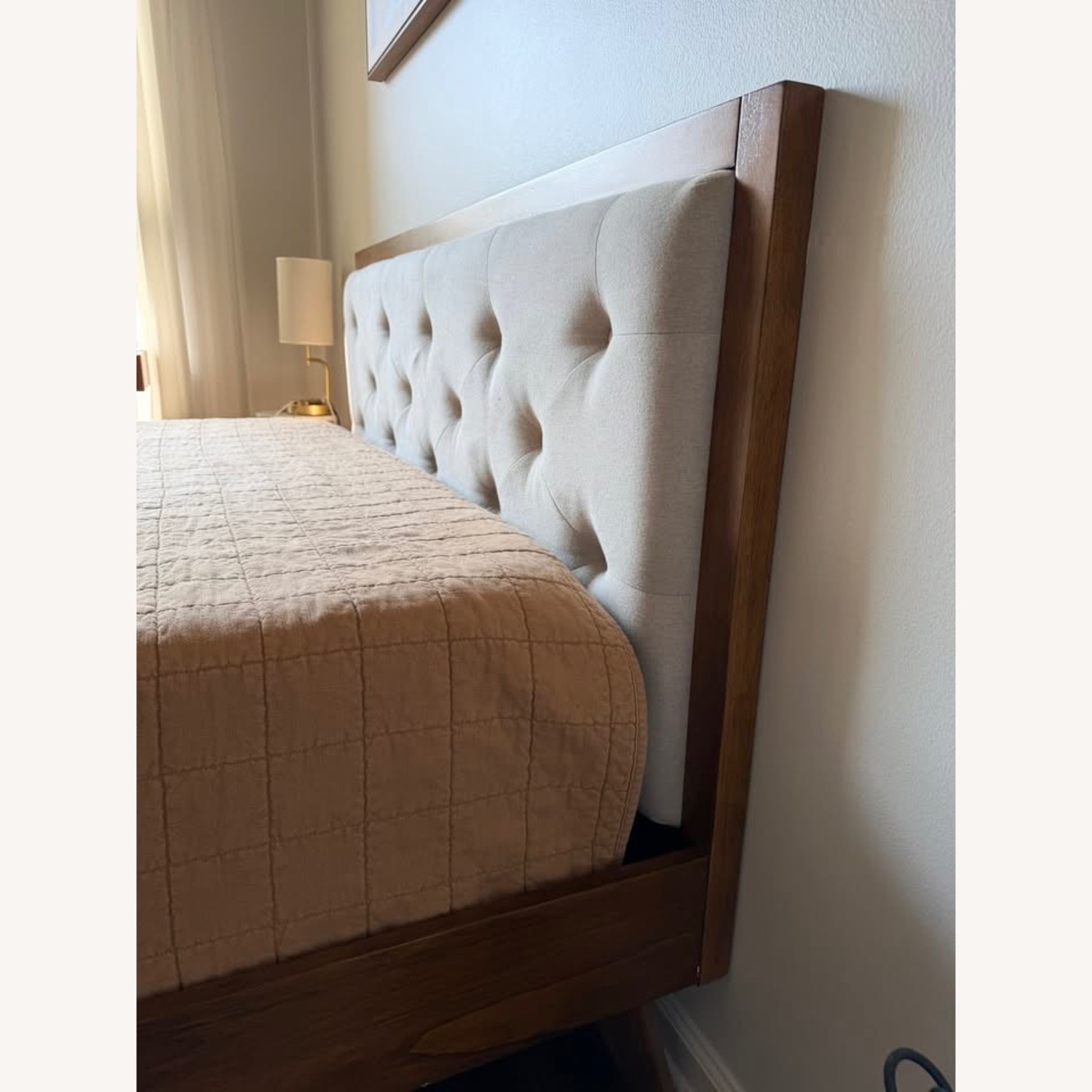 Mathiatis Mid Century Modern Tufted Platform Bed - image-3