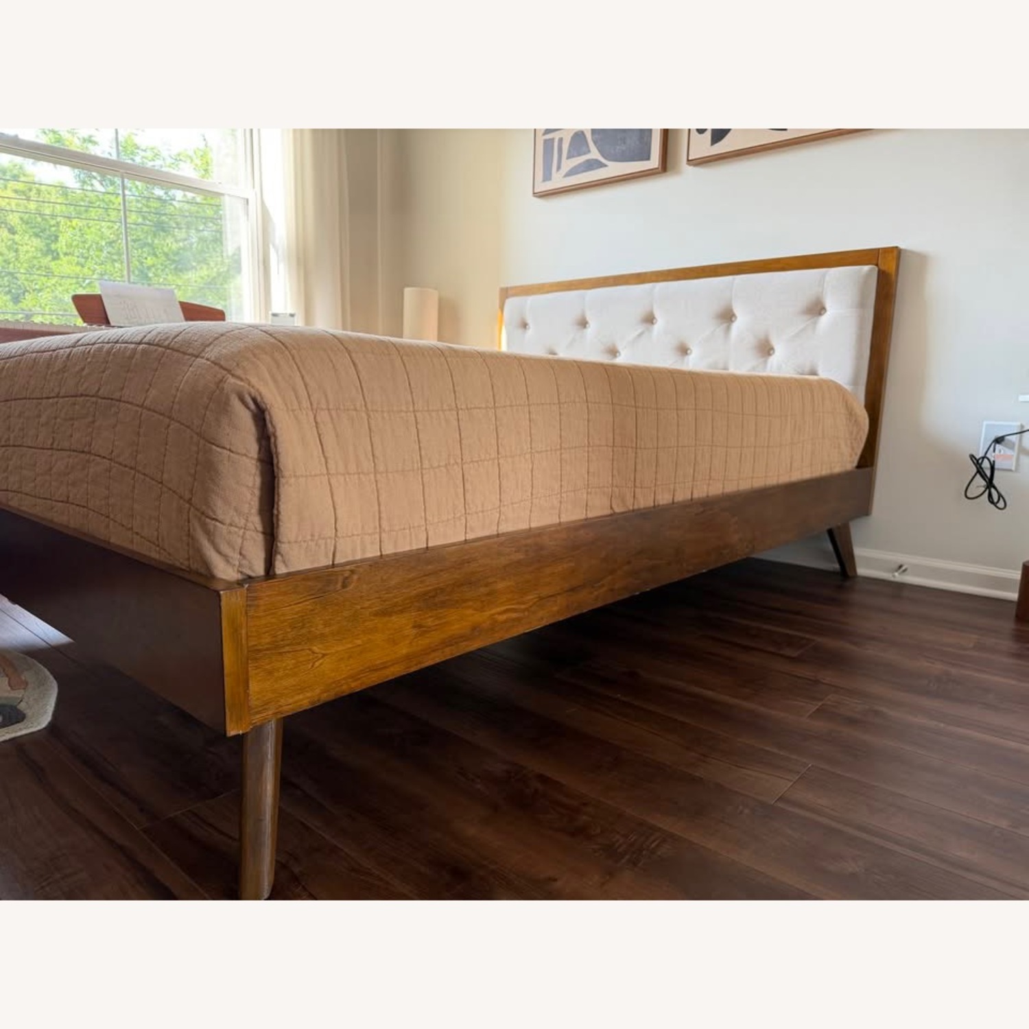 Mathiatis Mid Century Modern Tufted Platform Bed - image-6