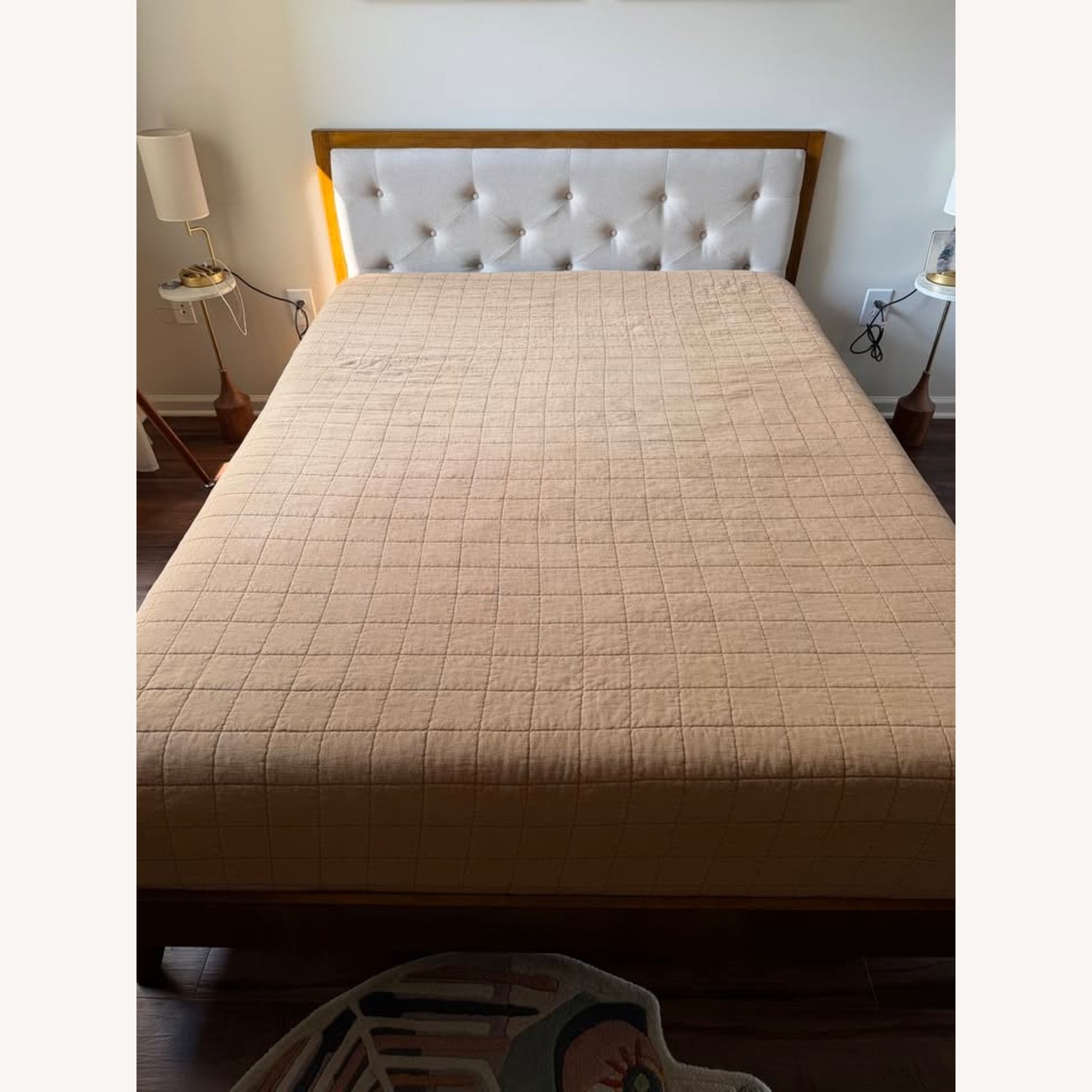 Mathiatis Mid Century Modern Tufted Platform Bed - image-2