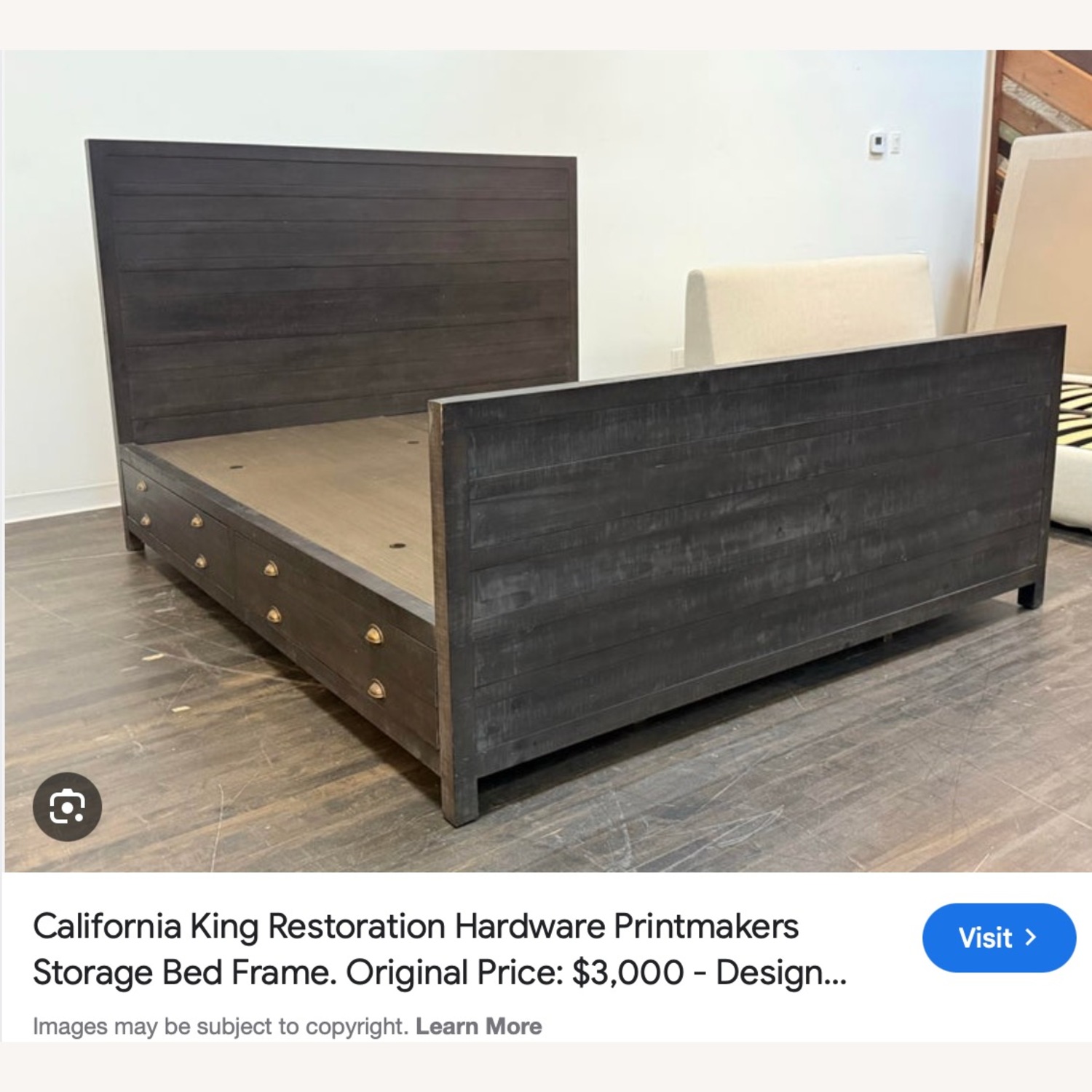 Restoration Hardware Printmaker’s Storage Bed  - image-1
