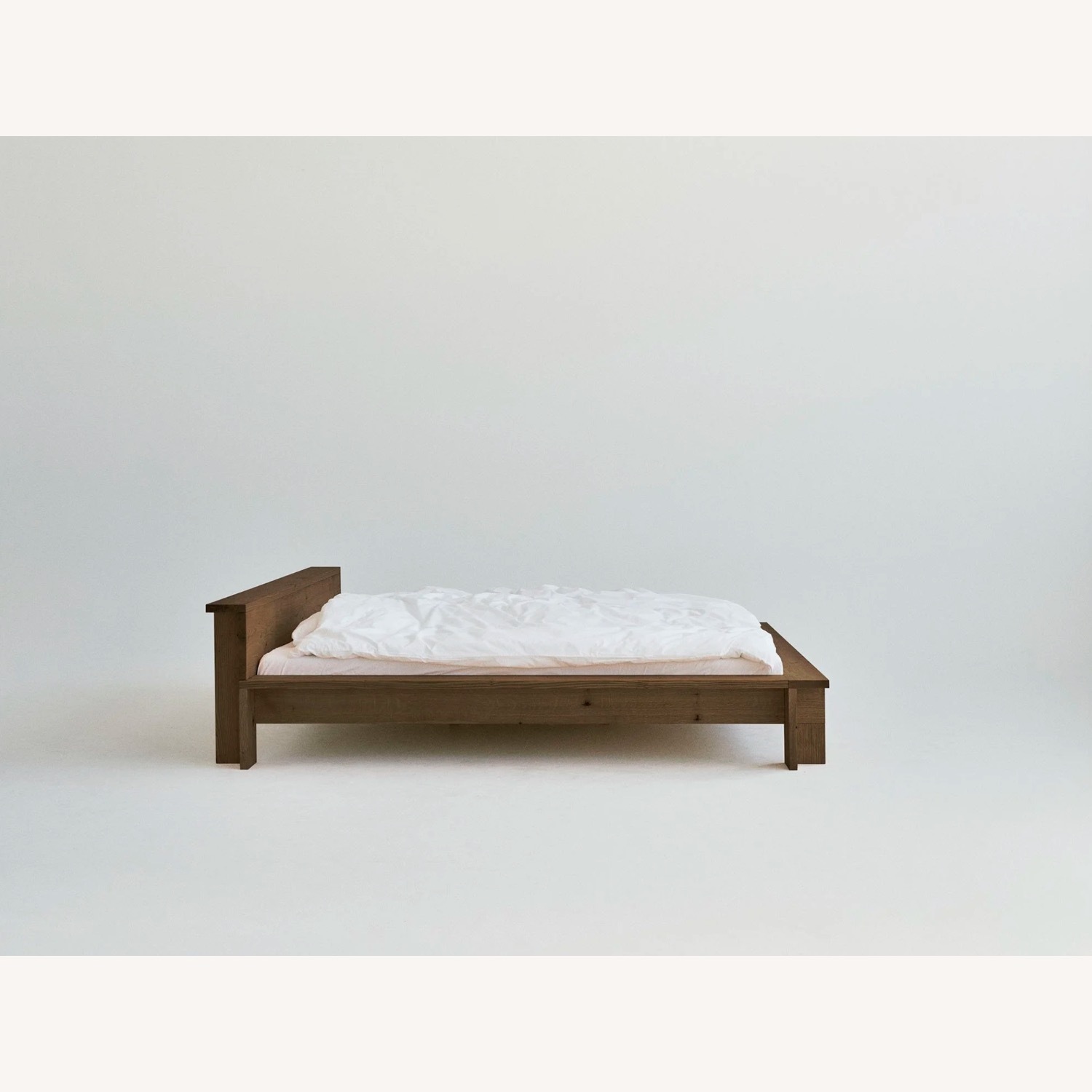Gestalt New York Hem Bed Dark Brown Wood King Bed - image-5