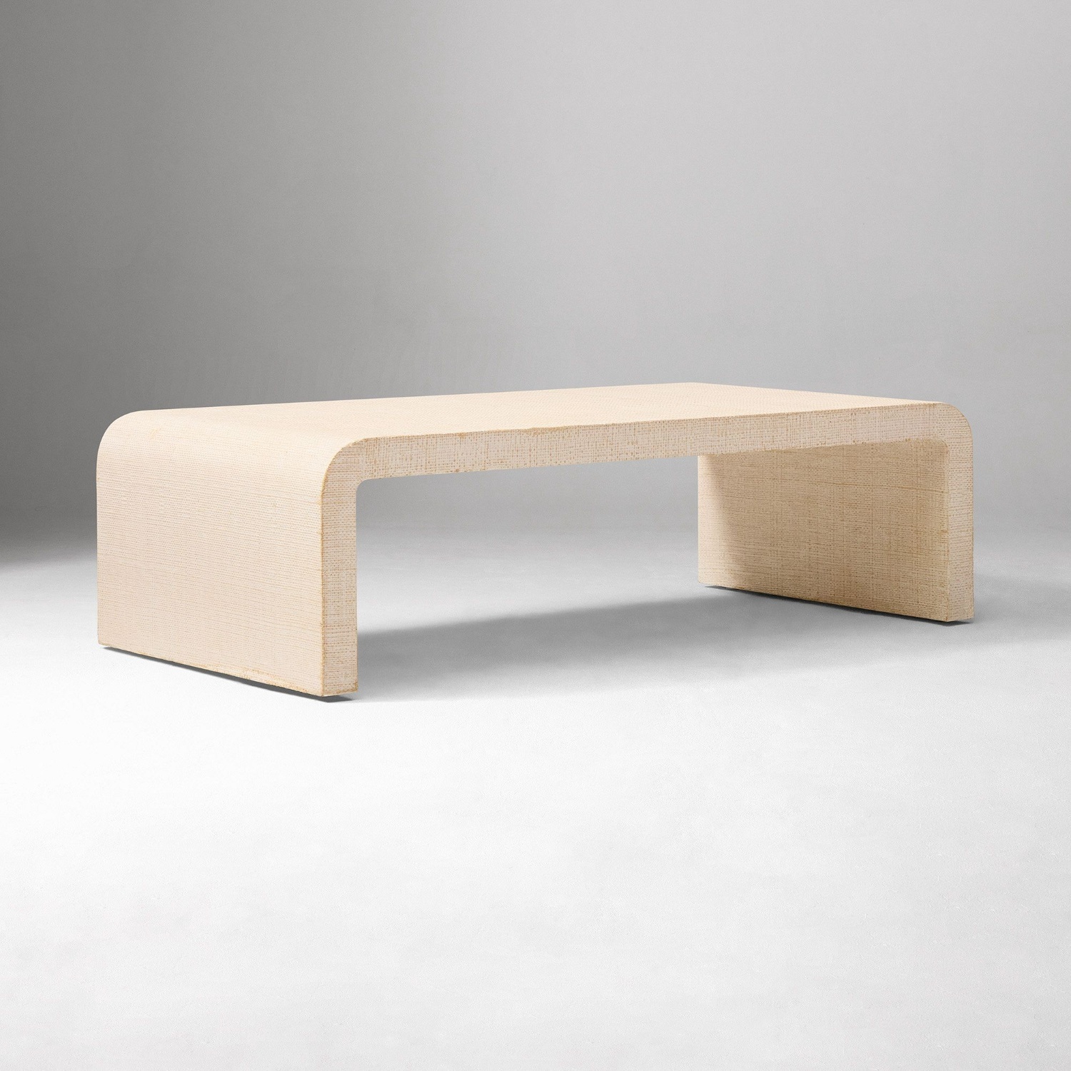 West Elm Solstice Painted Raffia Low Coffee Table (44") - image-8