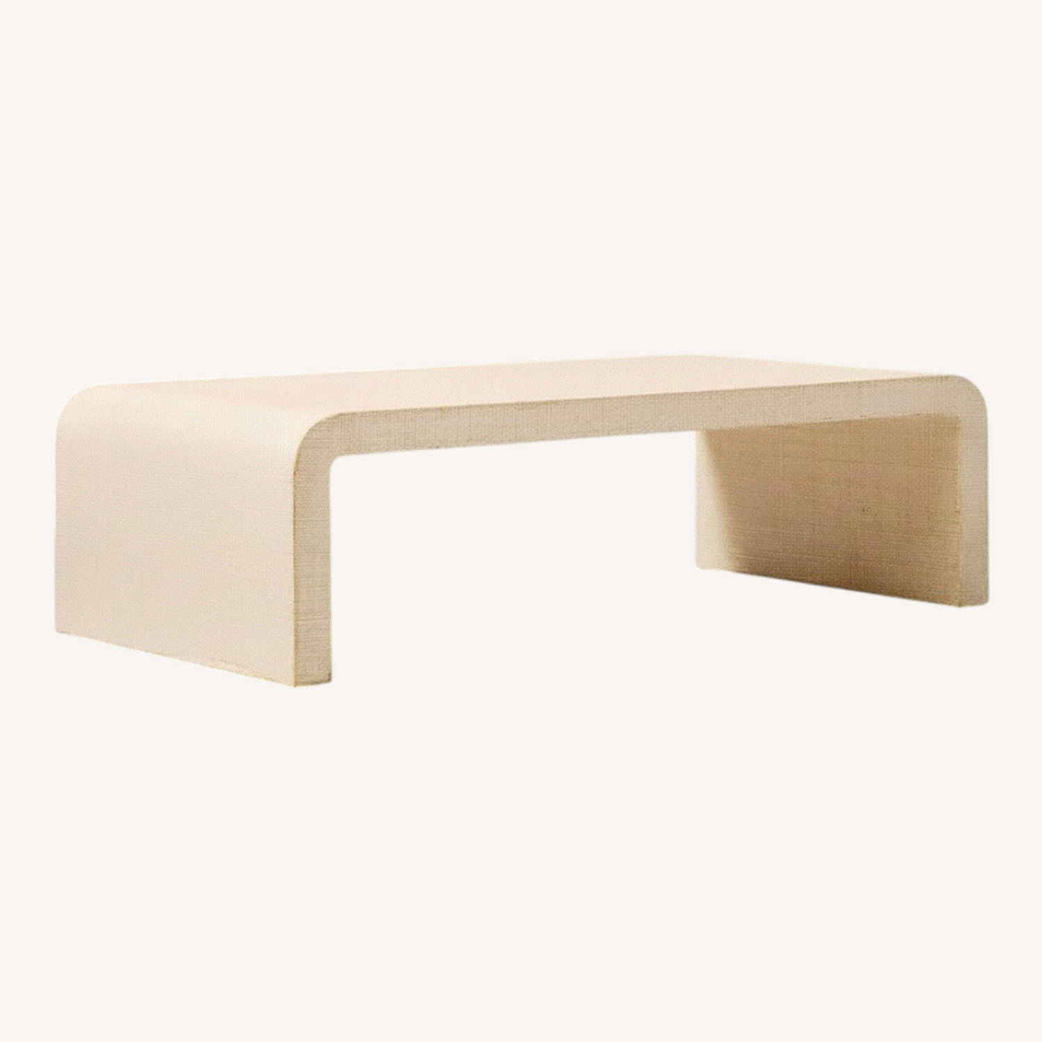West Elm Solstice Painted Raffia Low Coffee Table (44") - image-0