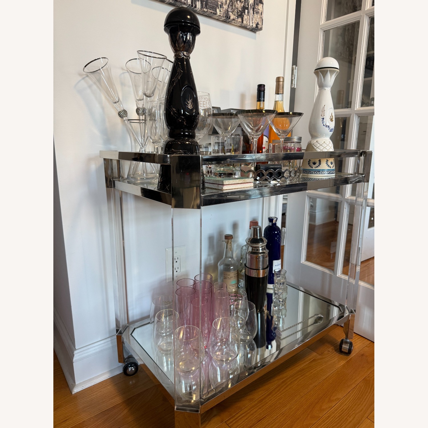 Safavieh Couture Silver Bar Trolley - image-3