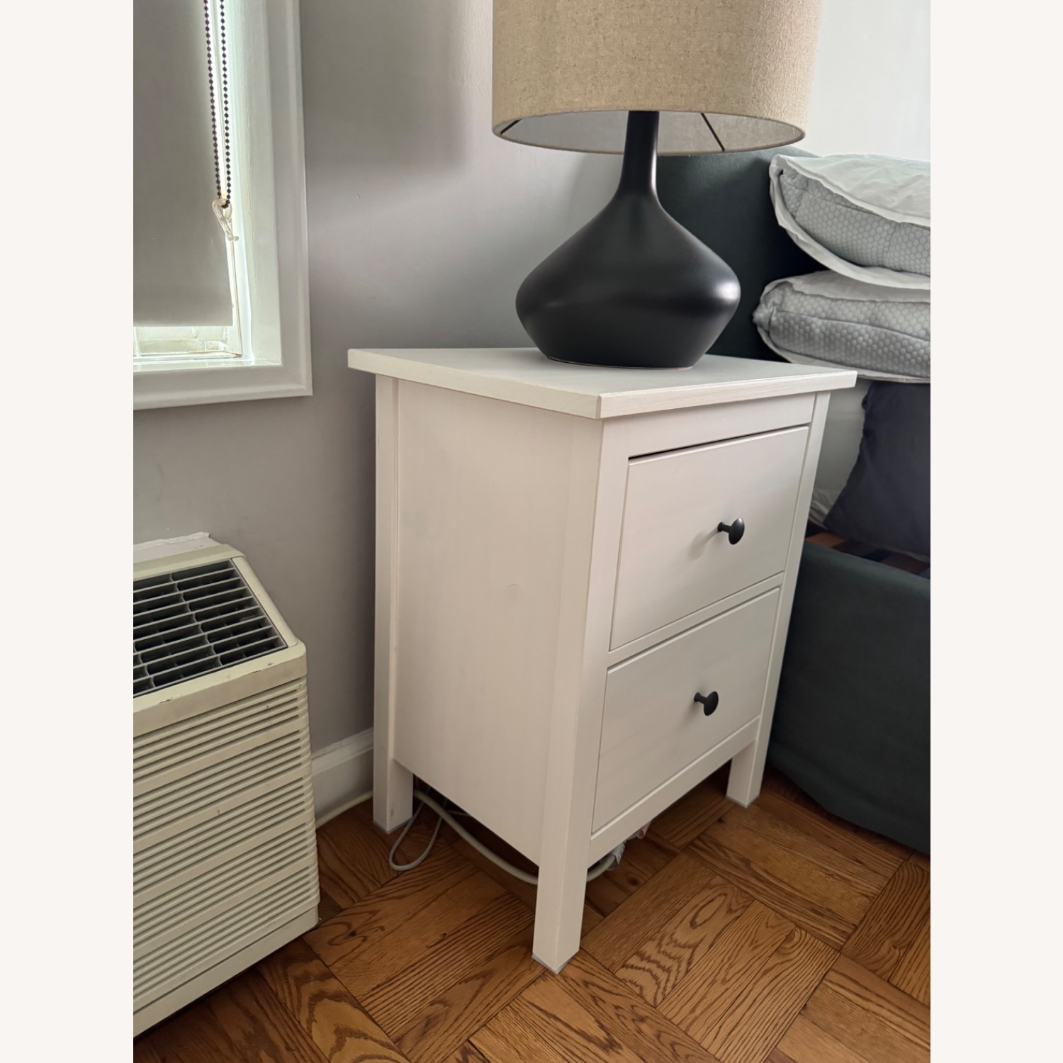 IKEA HEMNES White Wood Nightstands - image-3