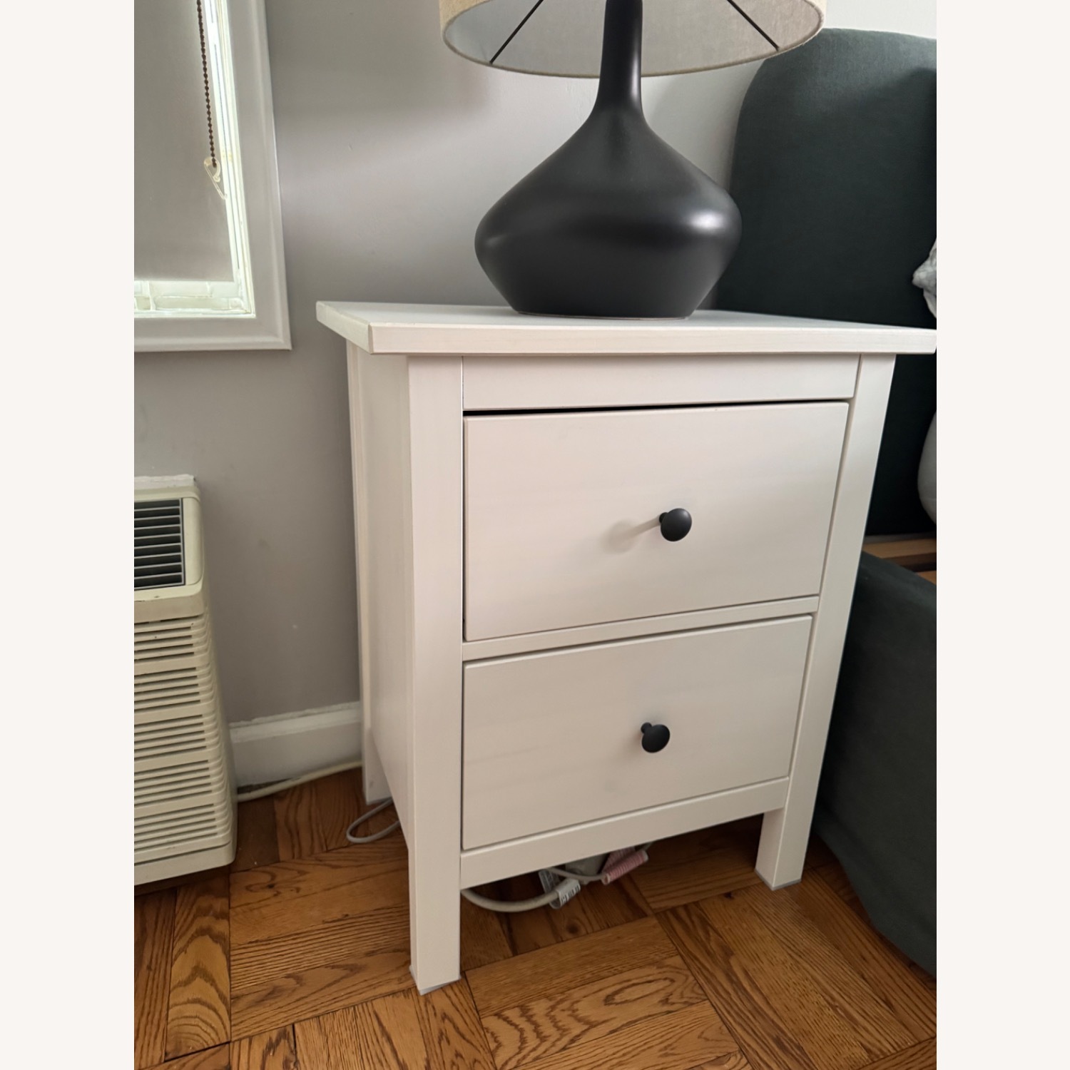 IKEA HEMNES White Wood Nightstands - image-2