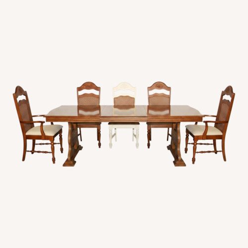 Used CISCO Brothers Dark Brown Wood Dining Sets for sale on AptDeco