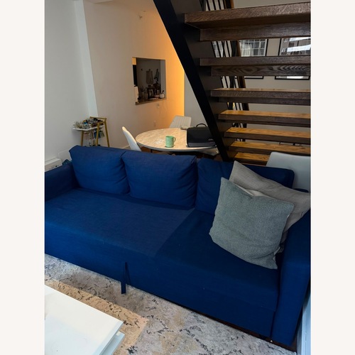 Used IKEA Friheten Blue Sleeper Sofa  for sale on AptDeco