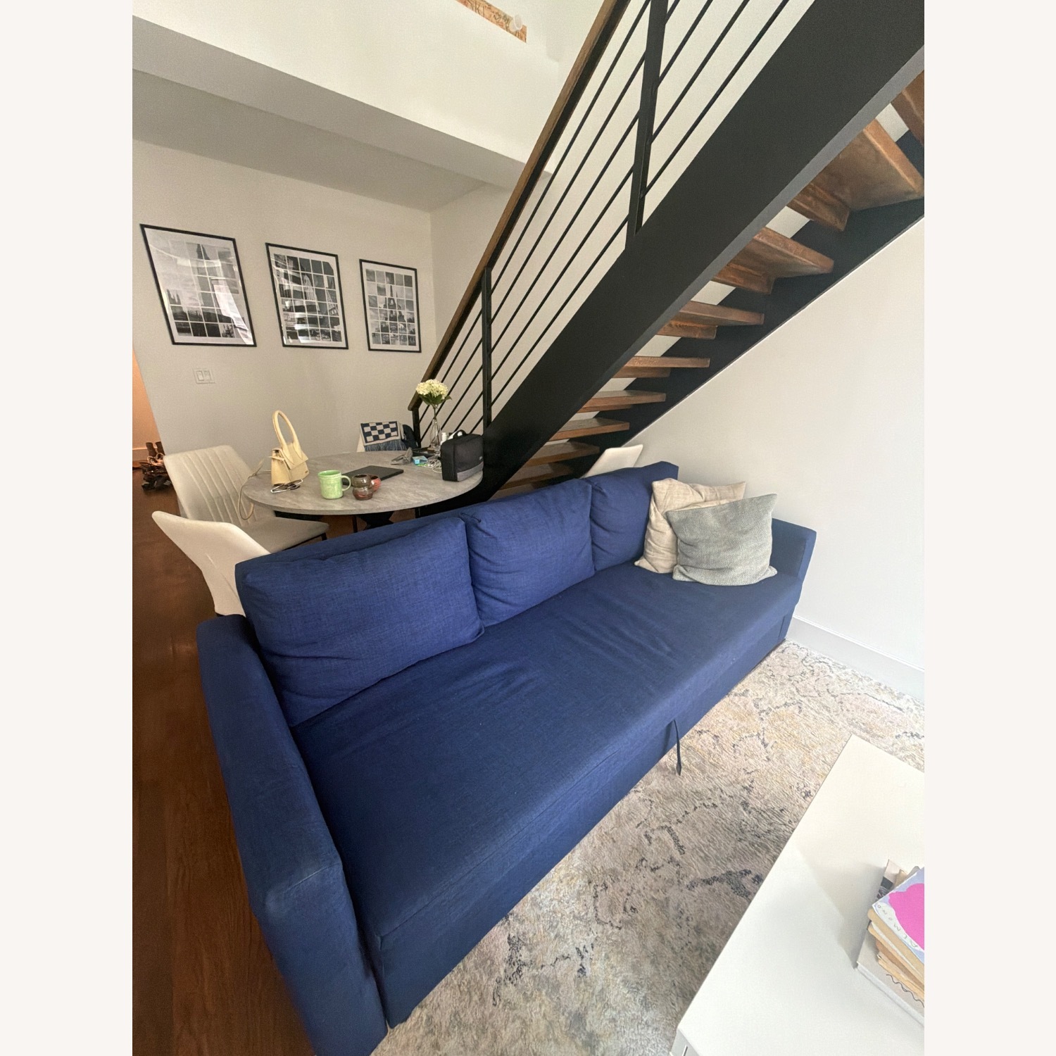 IKEA Friheten Blue Sleeper Sofa - image-3