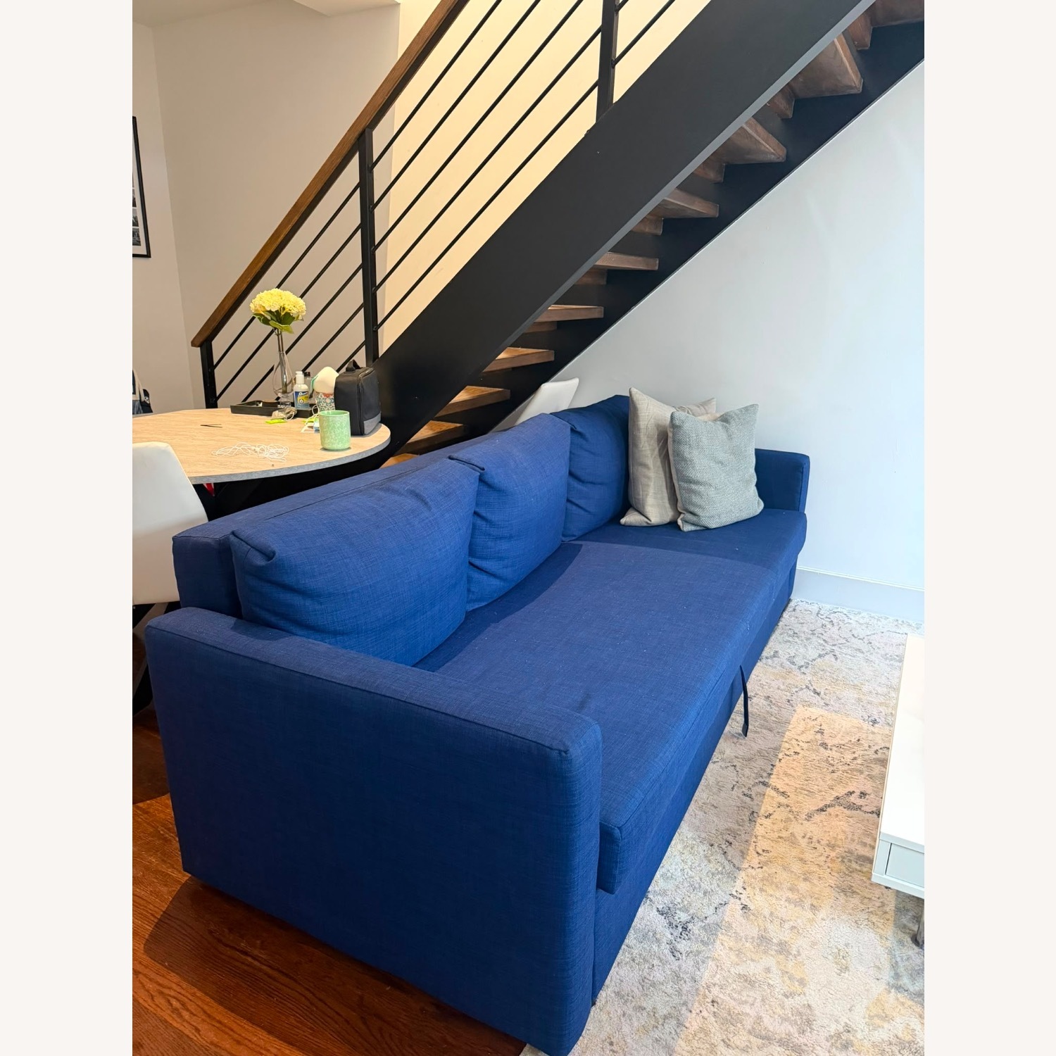 IKEA Friheten Blue Sleeper Sofa - image-2