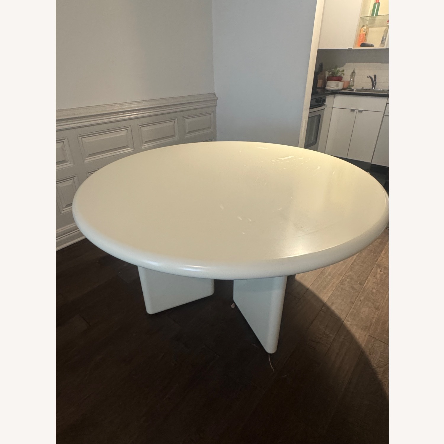 White Wood Dining Table - image-3