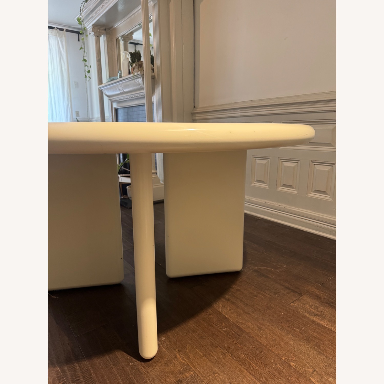 White Wood Dining Table - image-6
