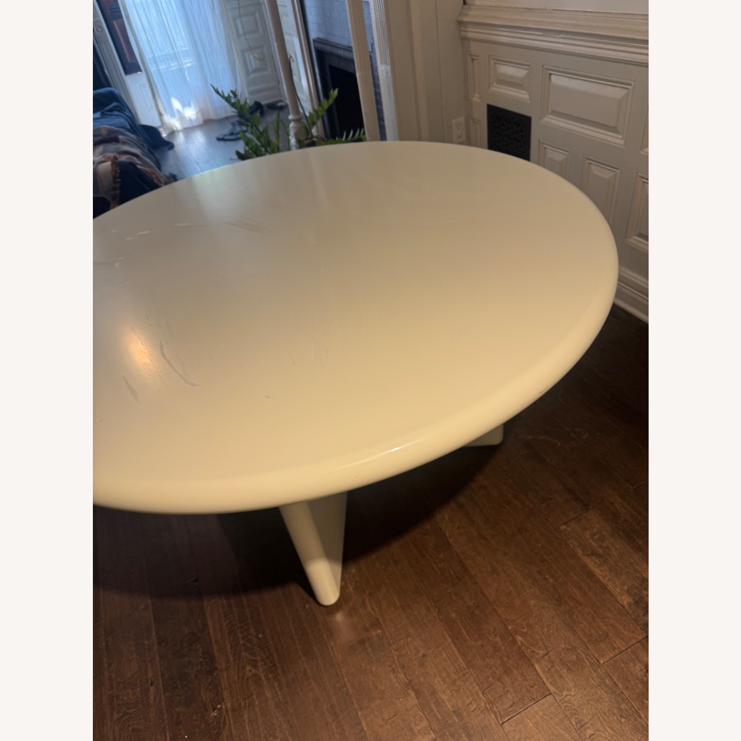 White Wood Dining Table - image-5