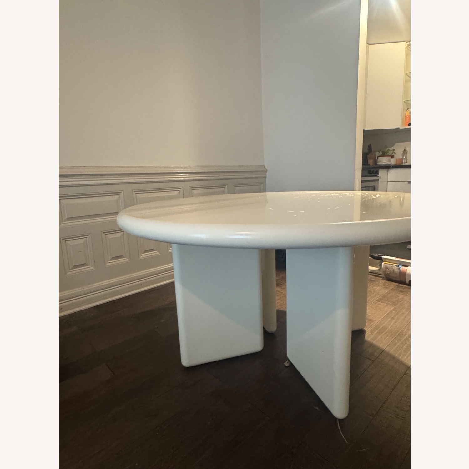 White Wood Dining Table - image-8