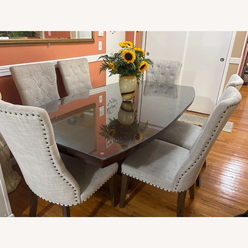 Used Dining Table with 6 Chairs  for sale on AptDeco