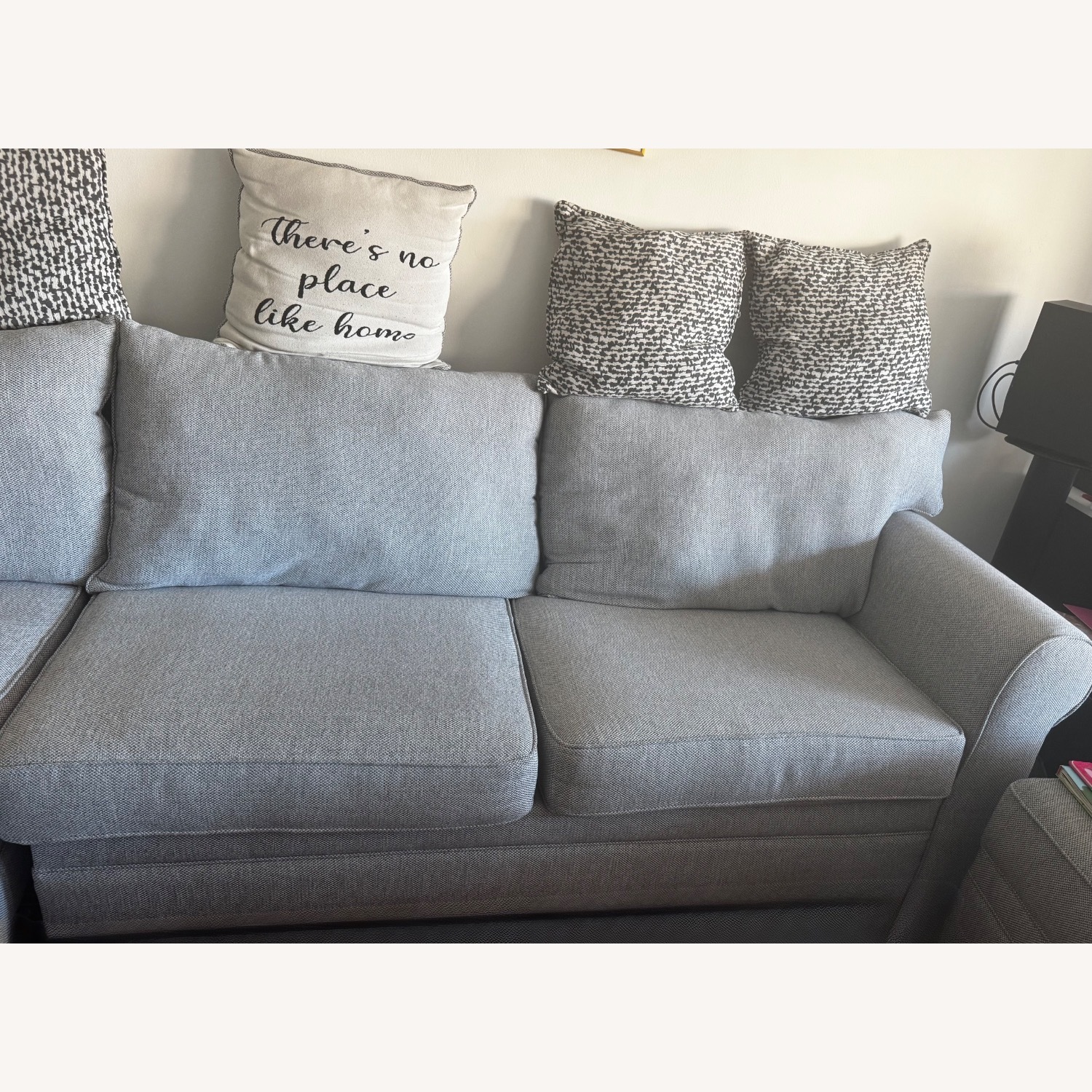 Light Gray Fabric 3+ Seater Sofa - image-3