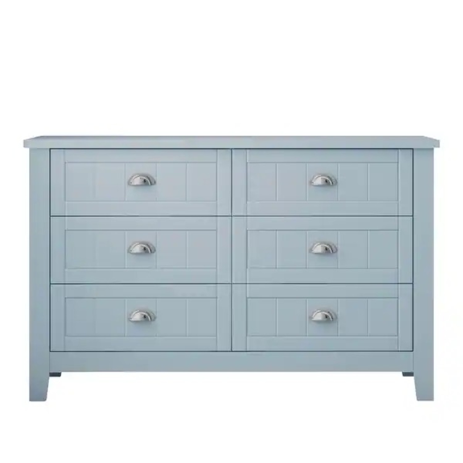 Blue Double Dresser Bedroom Storage Cabinet - image-1