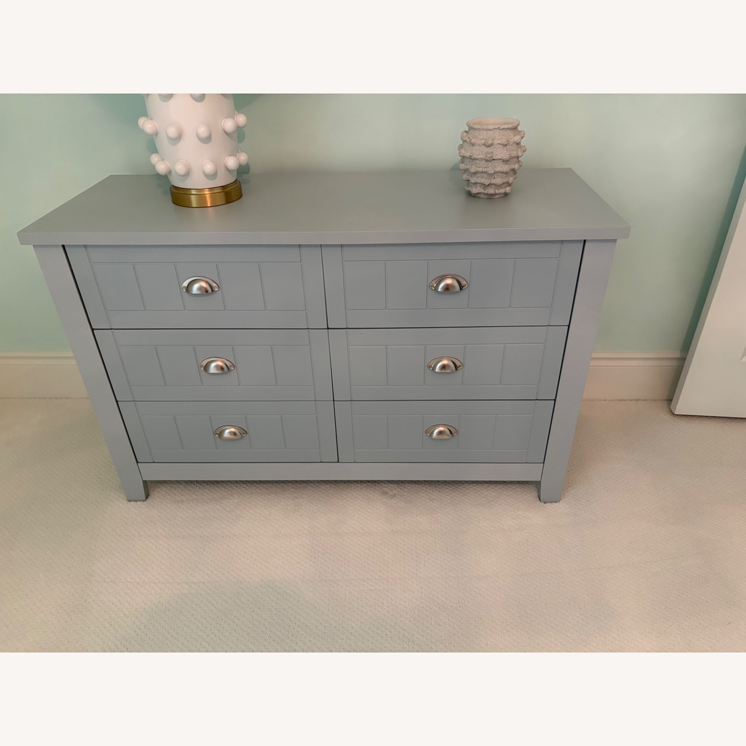 Blue Double Dresser Bedroom Storage Cabinet - image-2