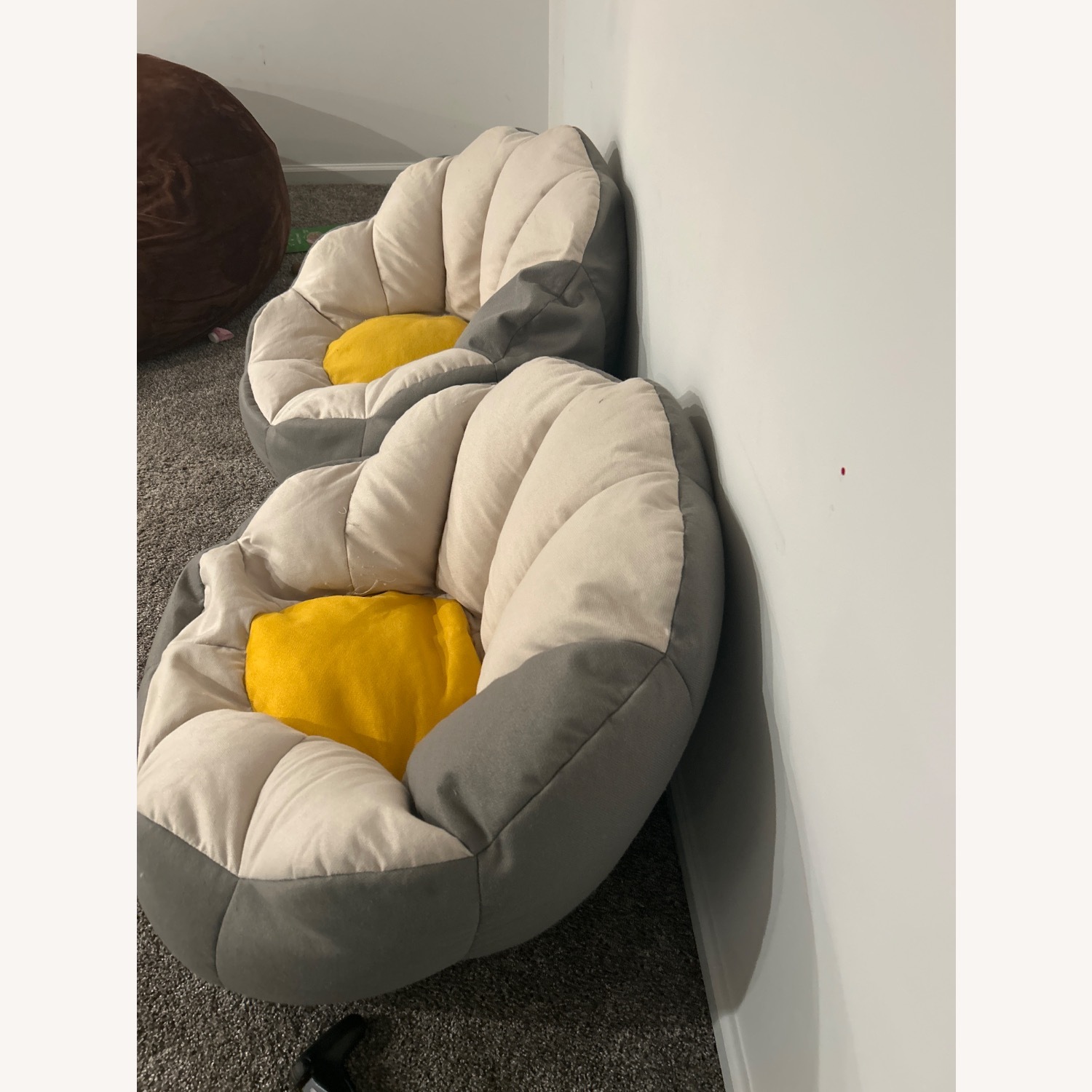 White Fabric Play Chairs - image-3