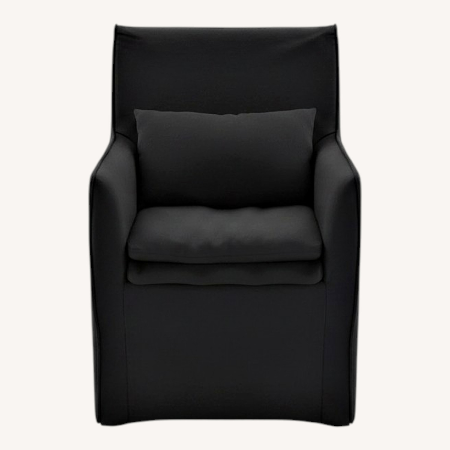 Harbour Furniture Dark Gray Linen Dining Chair - image-0