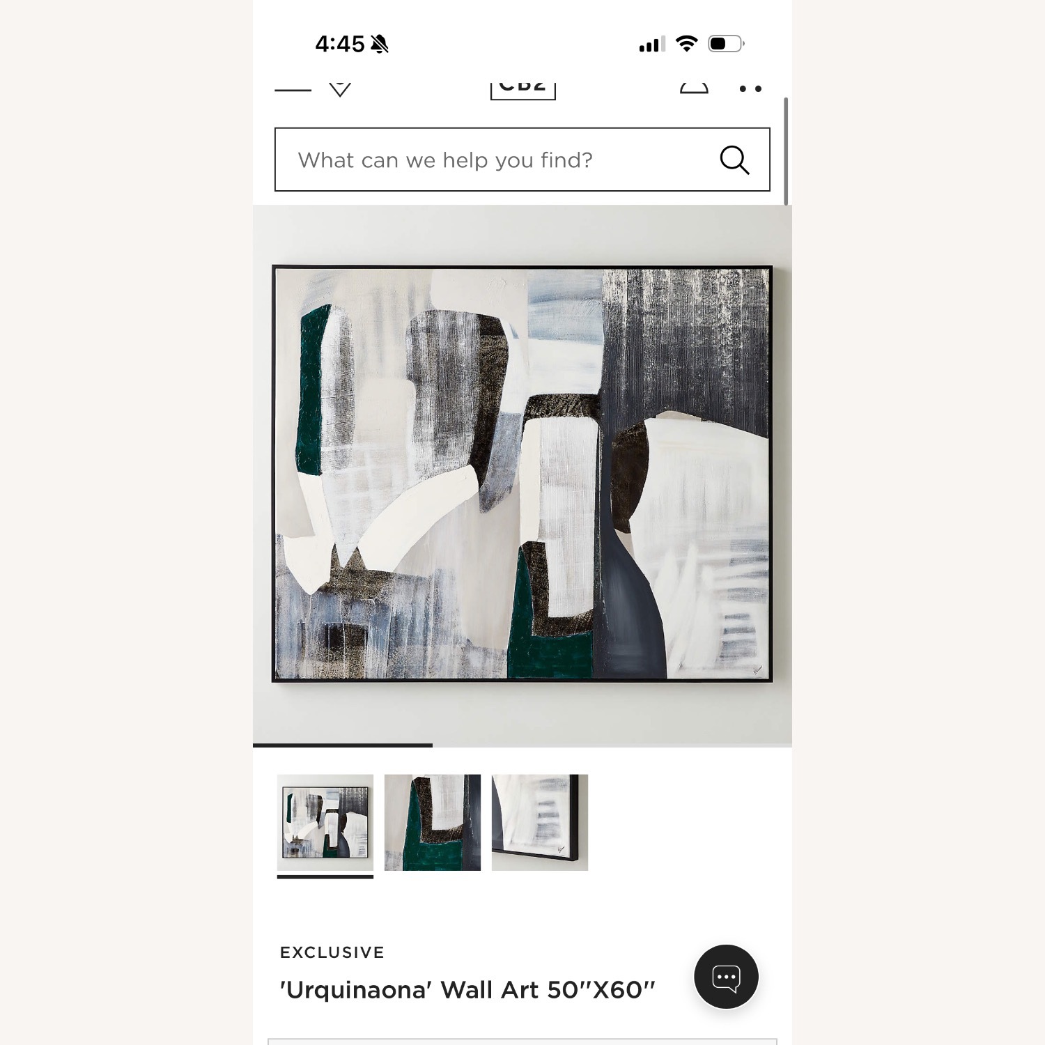 CB2 Urquinaona Wall Art 50''X60'' - image-1