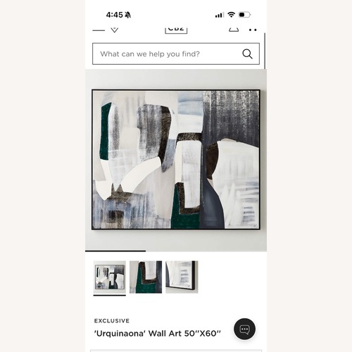 Used CB2 Urquinaona Wall Art 50''X60'' for sale on AptDeco