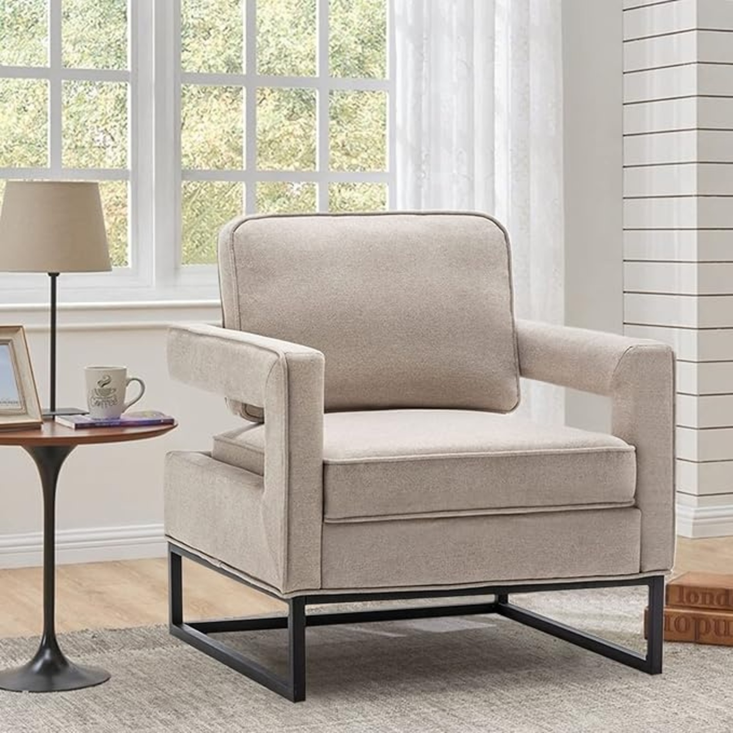 Modern Beige Armchair  - image-4