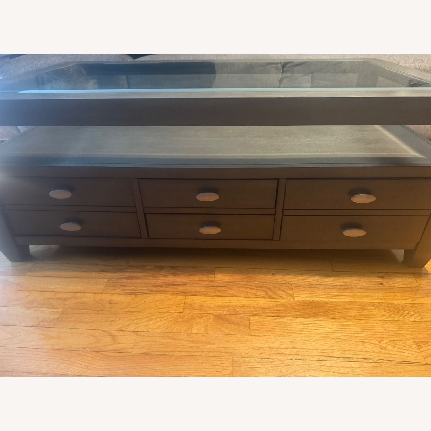 Bob's Discount Furniture Prestige Dark Brown Coffee Table - image-1
