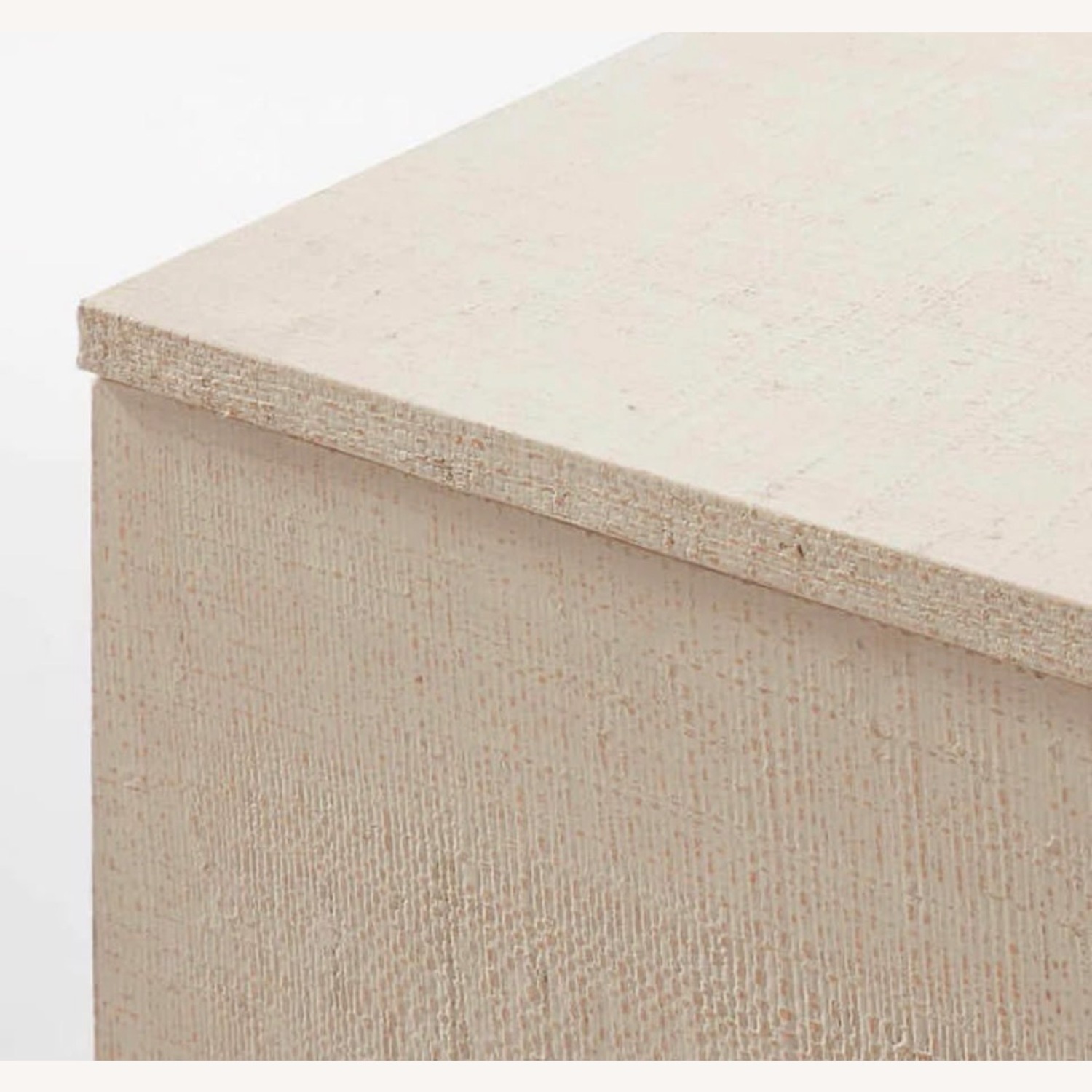 CB2 Runway 2-Drawer Lacquered Grasscloth Desk - image-3