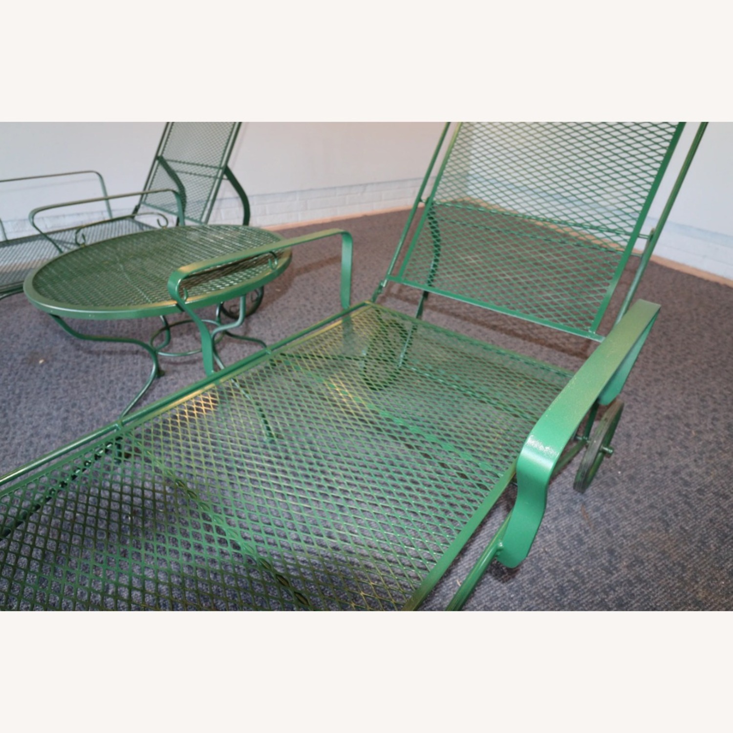 Vintage/Antique Green Patio Furniture - image-10