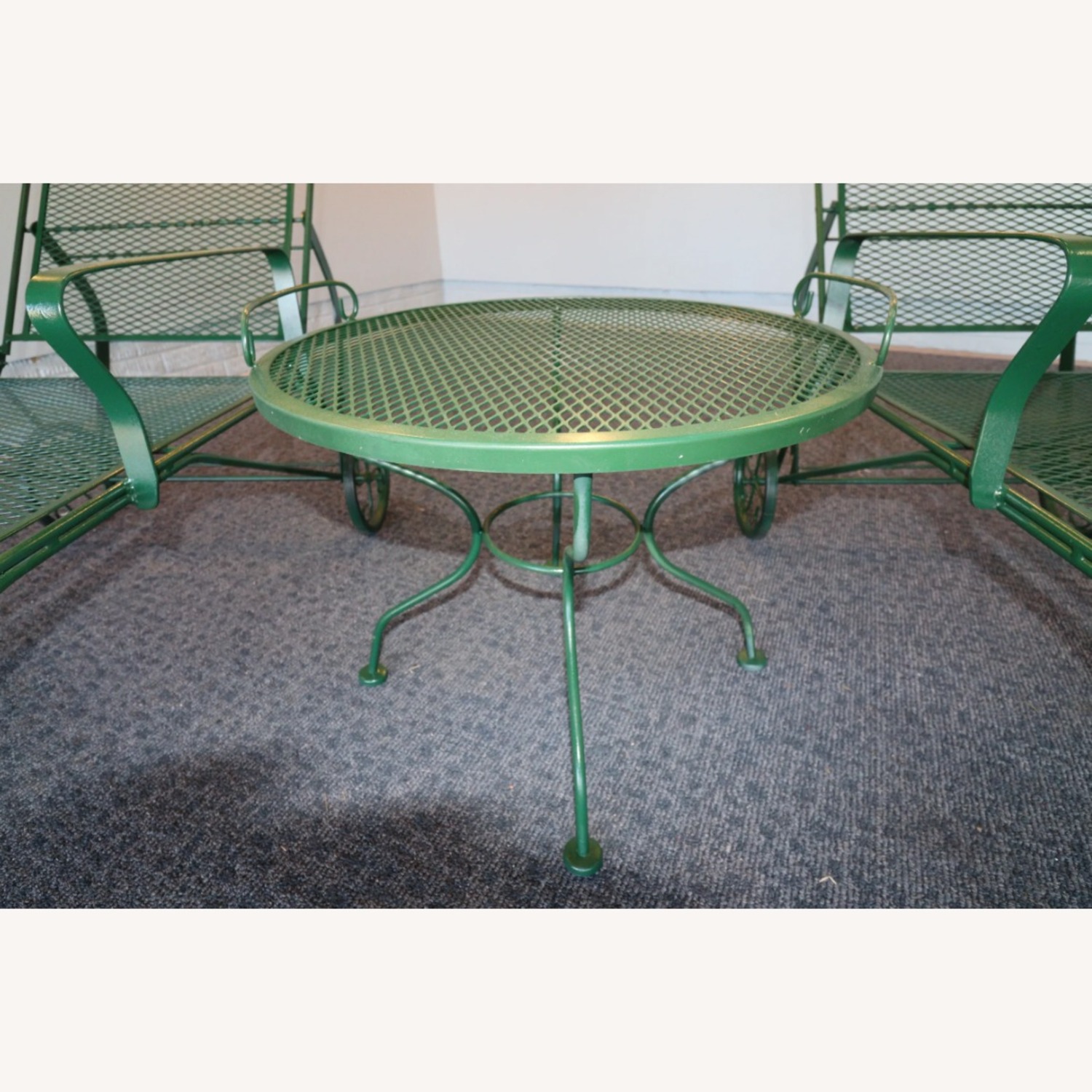 Vintage/Antique Green Patio Furniture - image-12