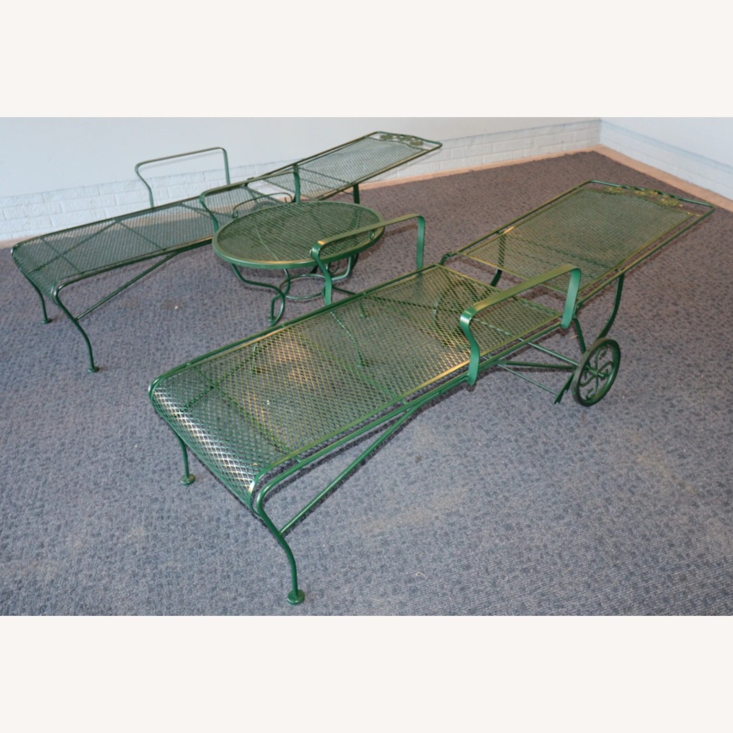 Vintage/Antique Green Patio Furniture - image-1