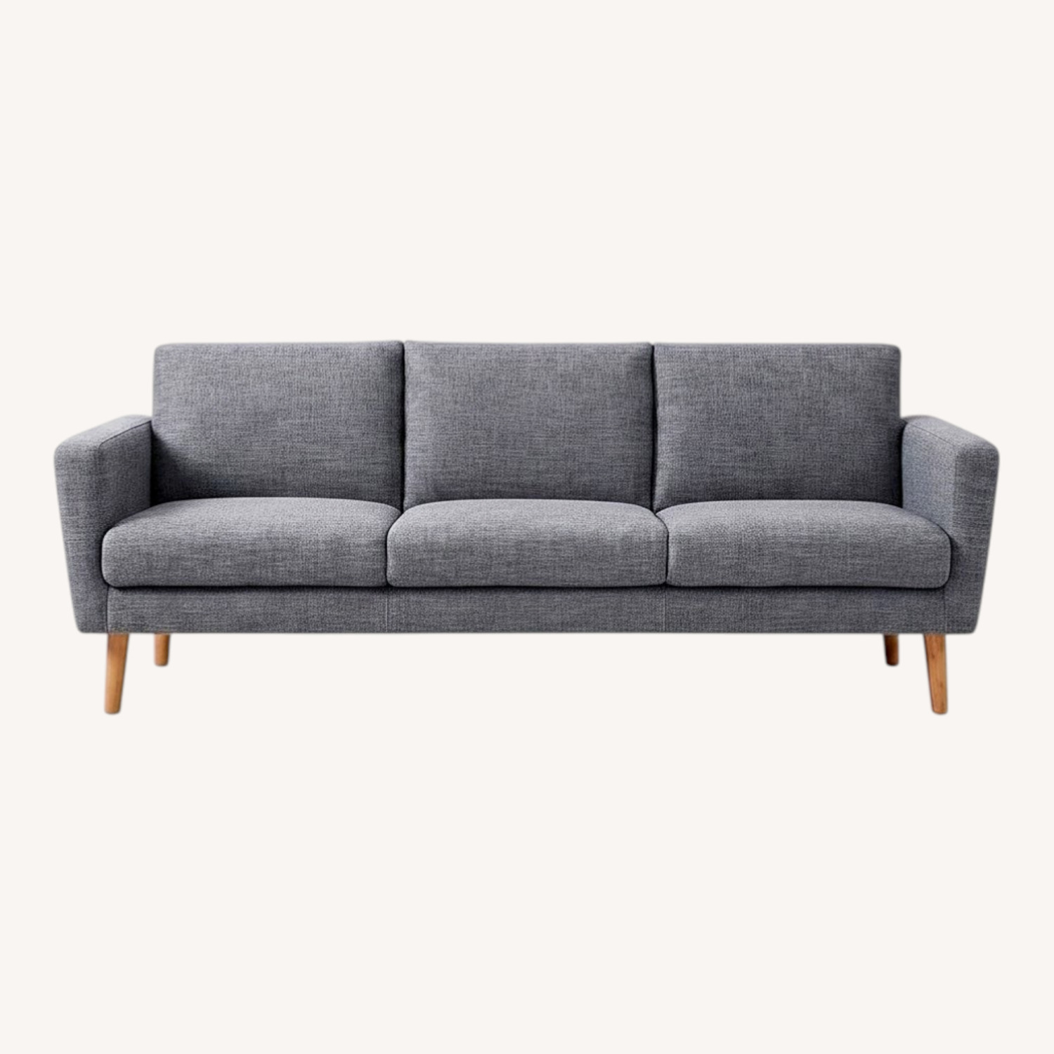 West Elm Dark Gray Fabric 3+ Seater Sofa - image-0