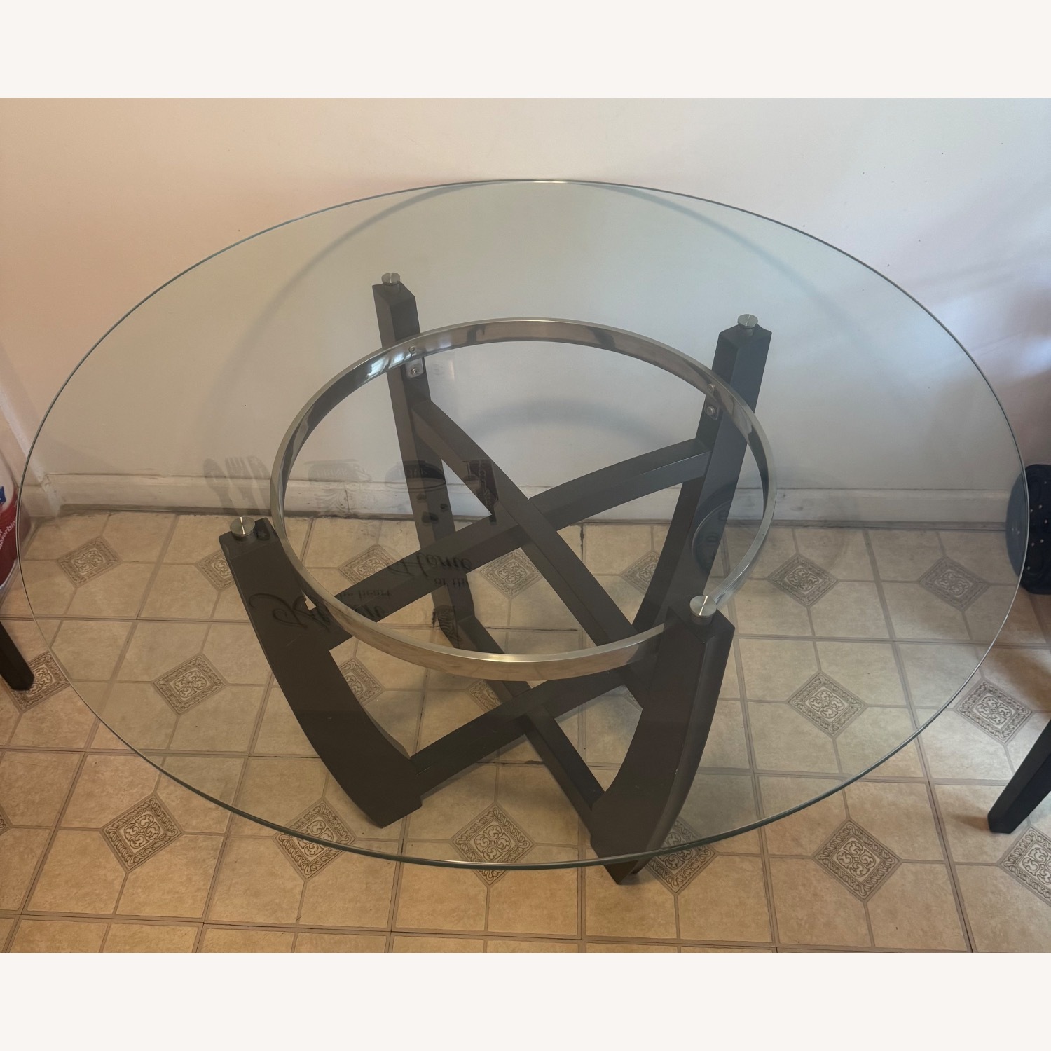 Wayfair Black Glass Dining Set - image-2