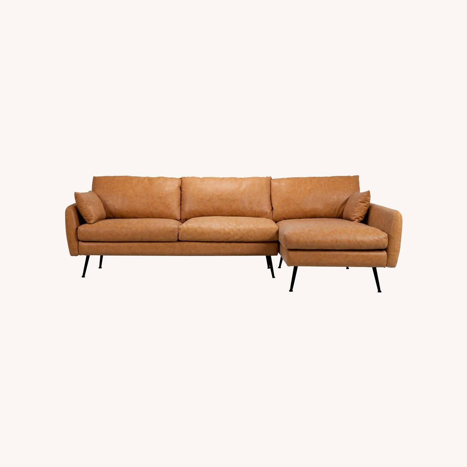Albany Park Light Brown Chaise Lounge - image-6