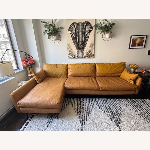 Used Albany Park Light Brown Chaise Lounge for sale on AptDeco