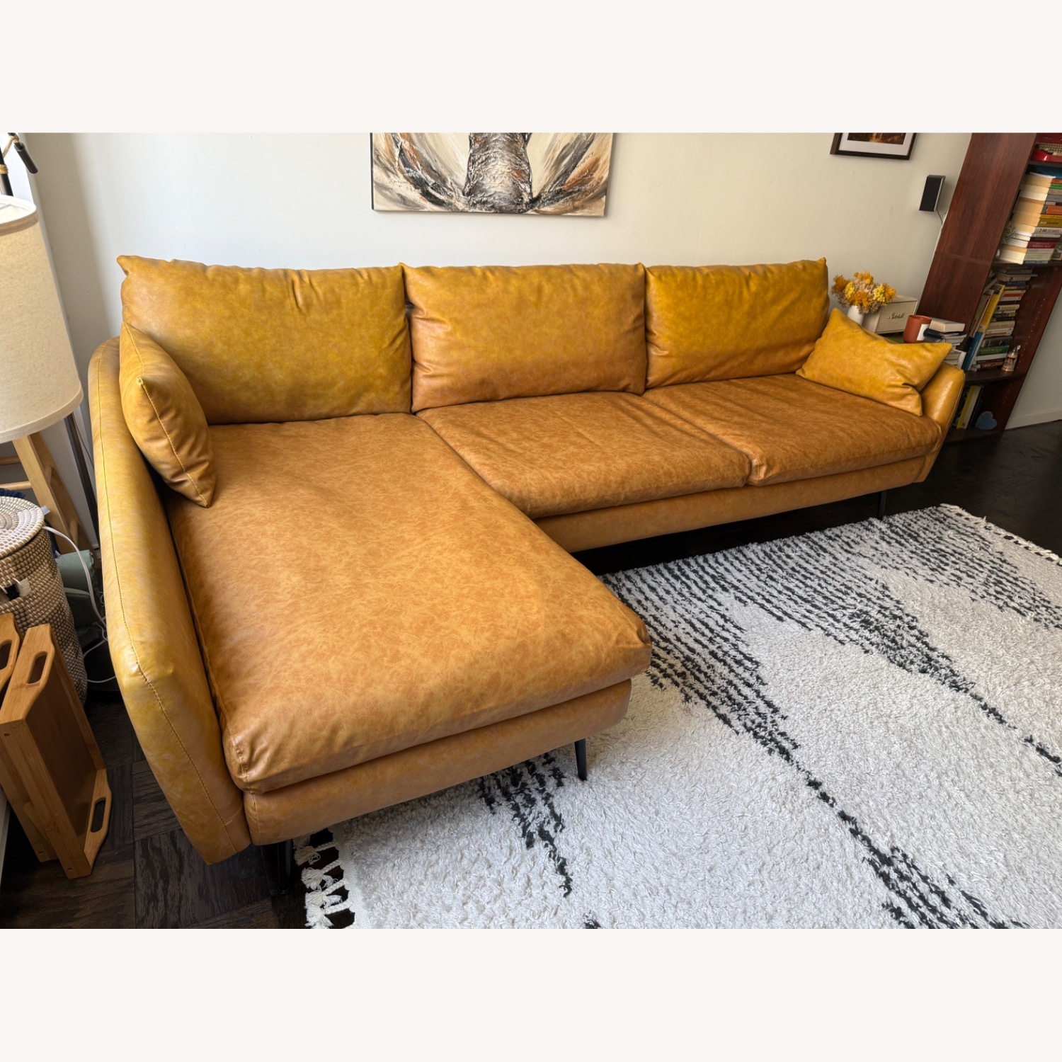 Albany Park Light Brown Chaise Lounge - image-5