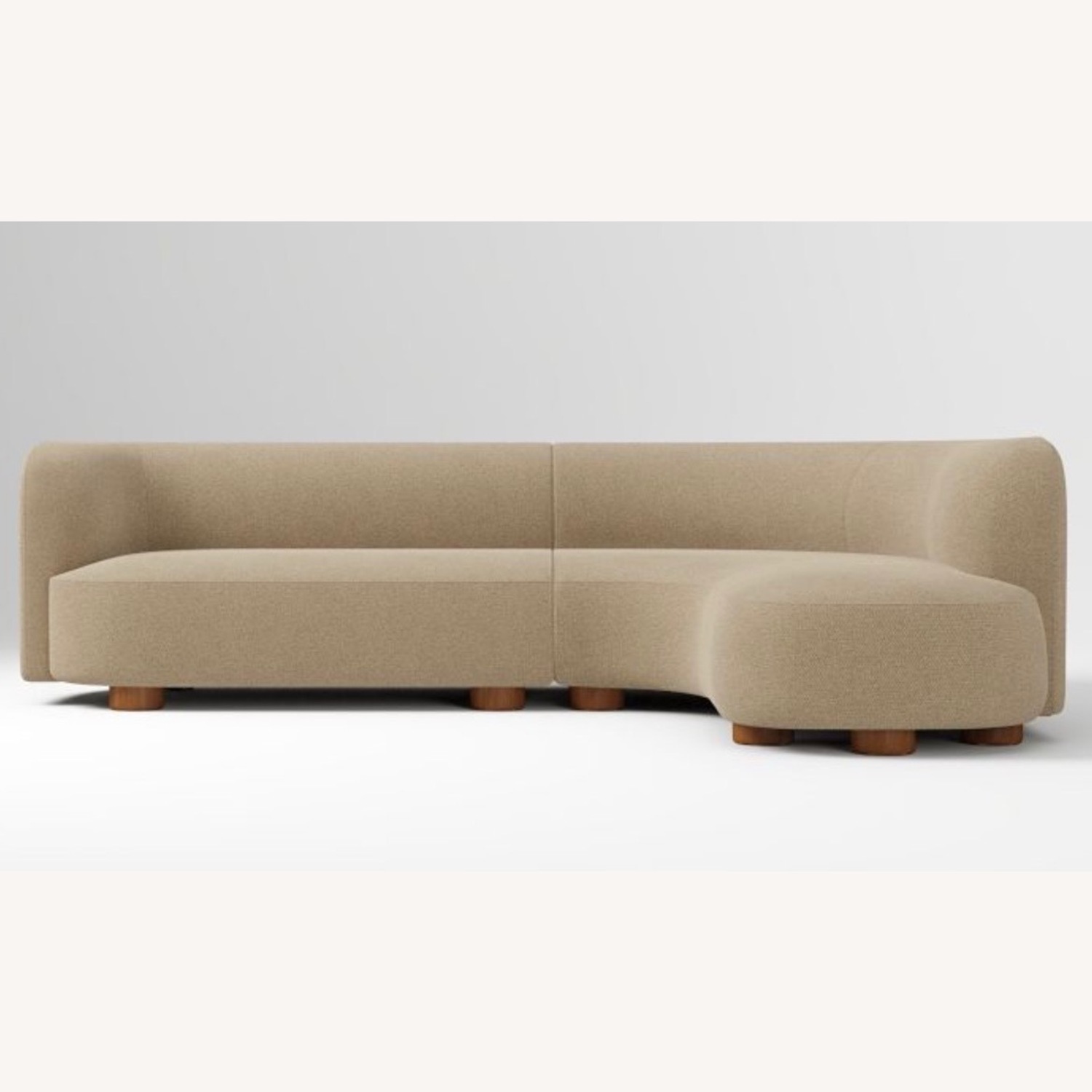 West Elm 2 Piece Laurent Sectional - image-2