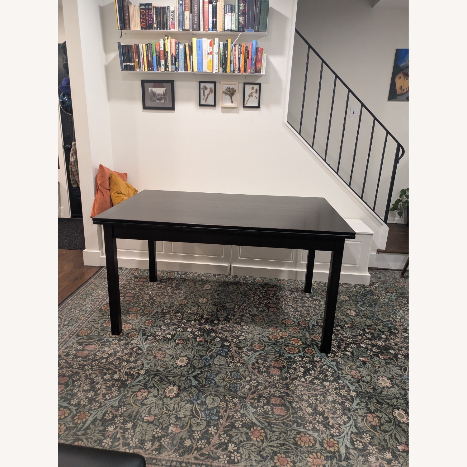 Scandinavian Designs Black Wood Dining Table - image-1