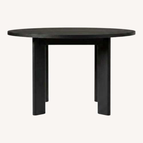 Used West Elm Anton 60”Wedge Wood Round Dining Table for sale on AptDeco
