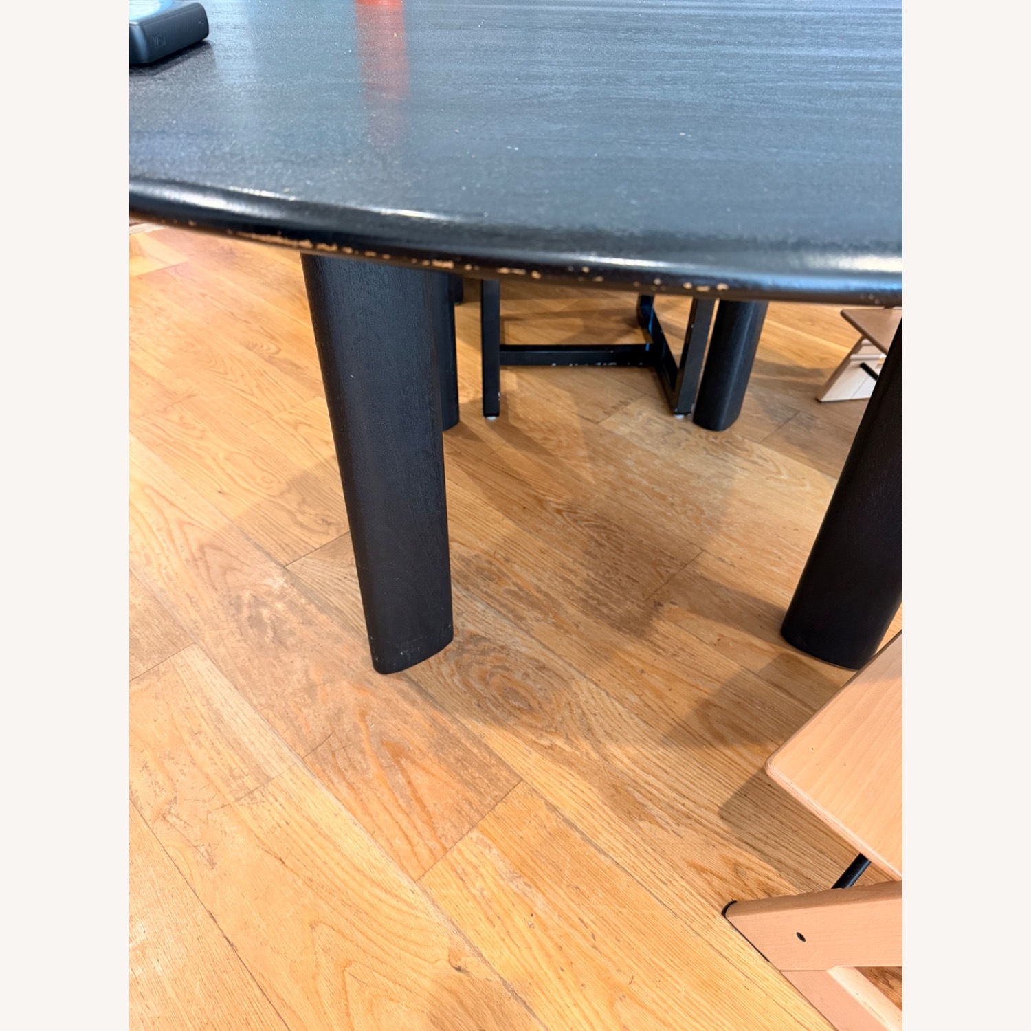 West Elm Anton 60”Wedge Wood Round Dining Table - image-3