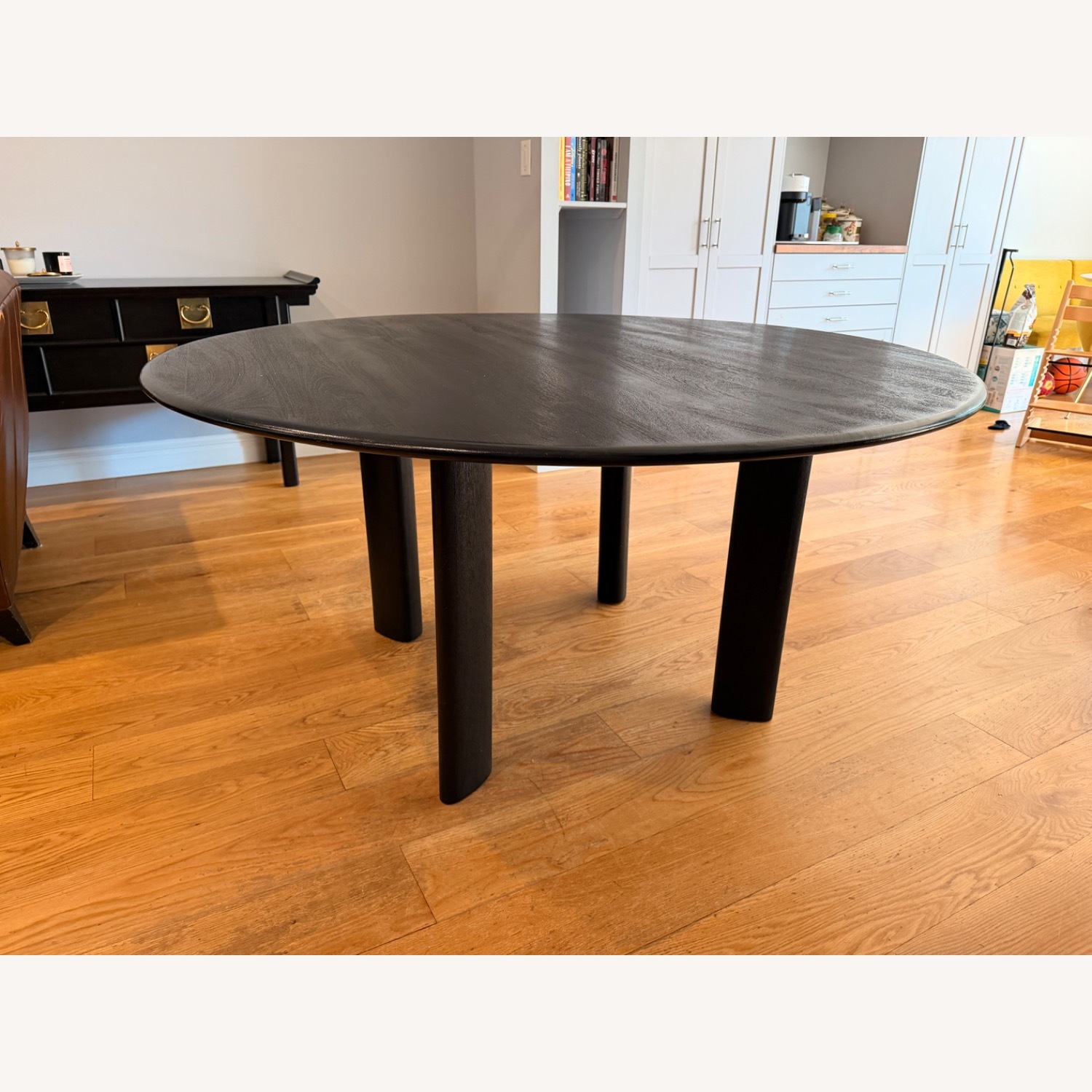 West Elm Anton 60”Wedge Wood Round Dining Table - image-1