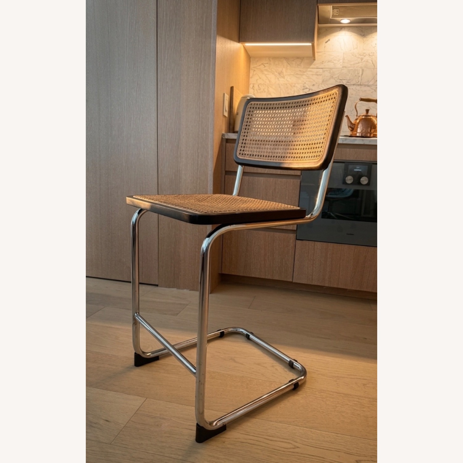 Wayfair Rattan Bar Stool with Black Frame - image-1