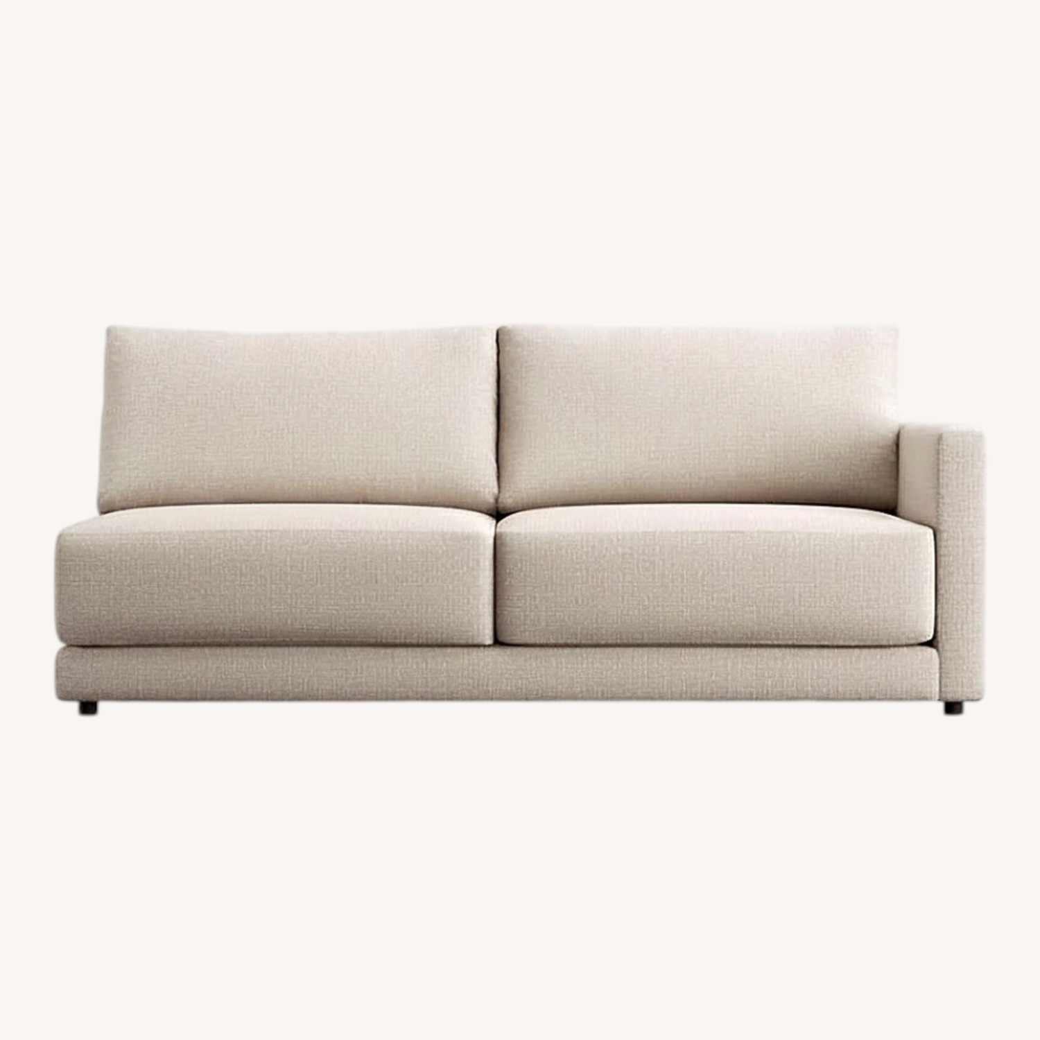Crate & Barrel Gather Deep Right-Arm Sofa Sectional Piece - image-0