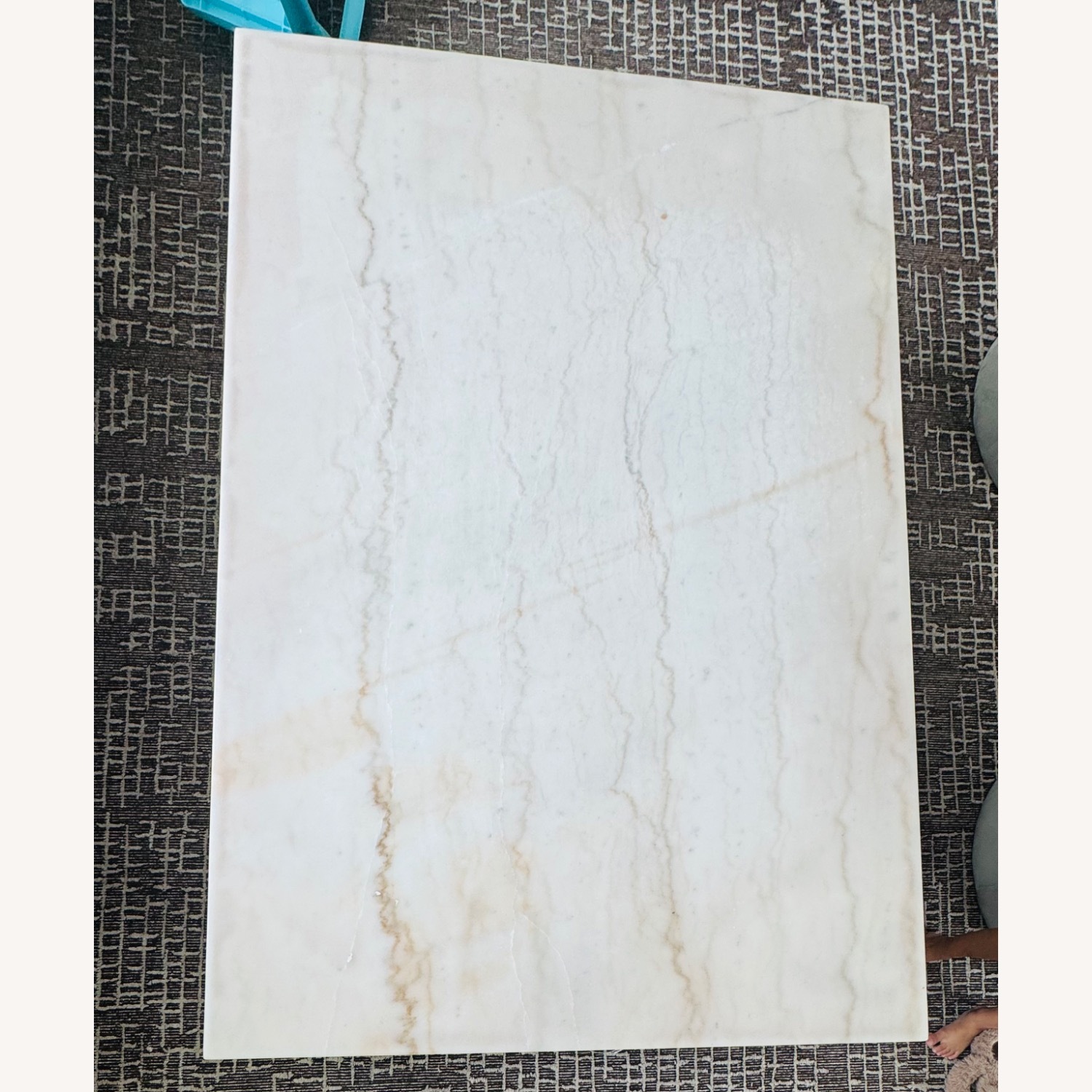 Ashley Furniture Loyaska White Marble Coffee Table - image-4