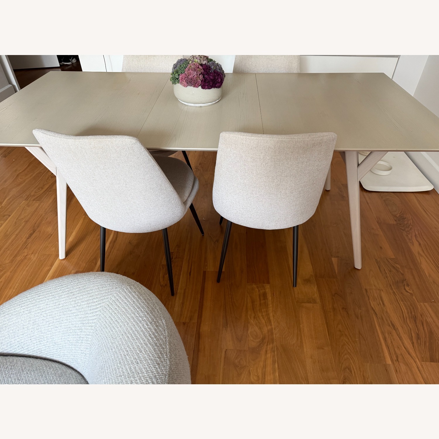 West Elm Mid-Century Expandable Dining Table Pebble - image-2