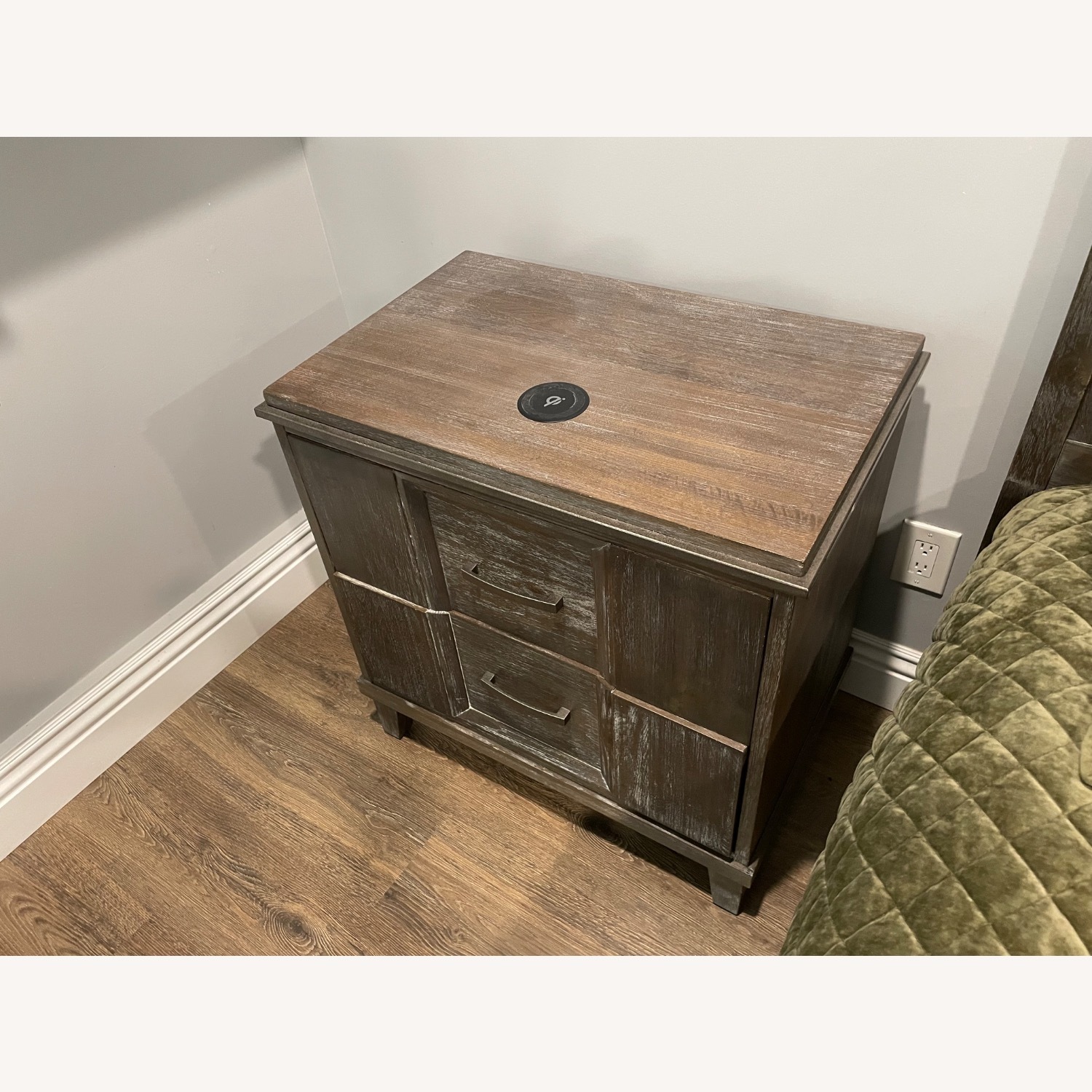 Dark Brown Wood Nightstands - image-3