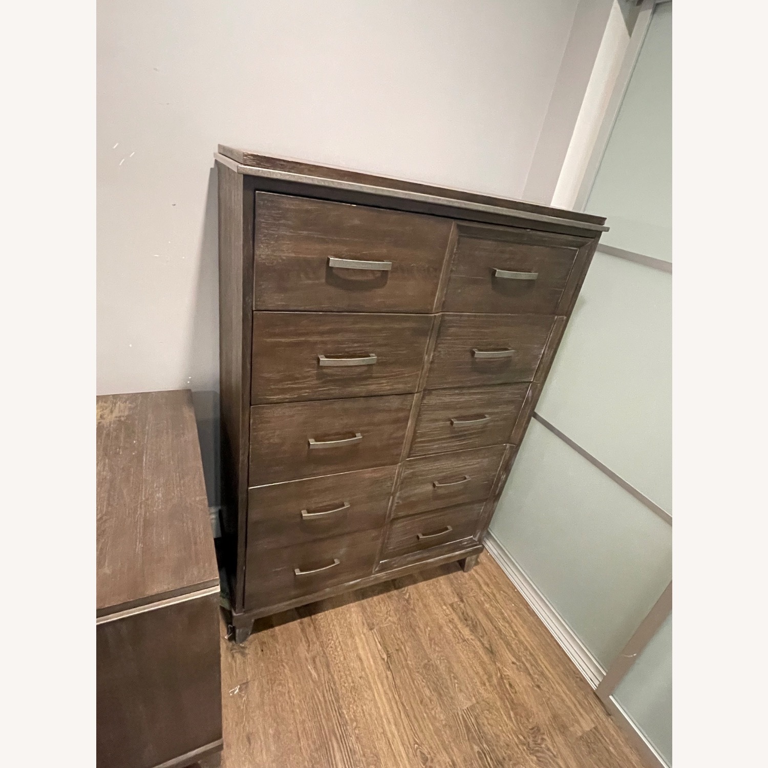 Dark Brown Wood Dresser - image-2