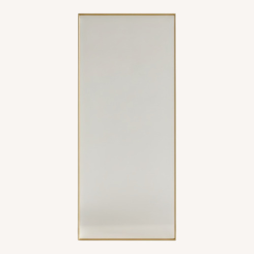 Used CB2 Gold Metal Floor Mirror for sale on AptDeco